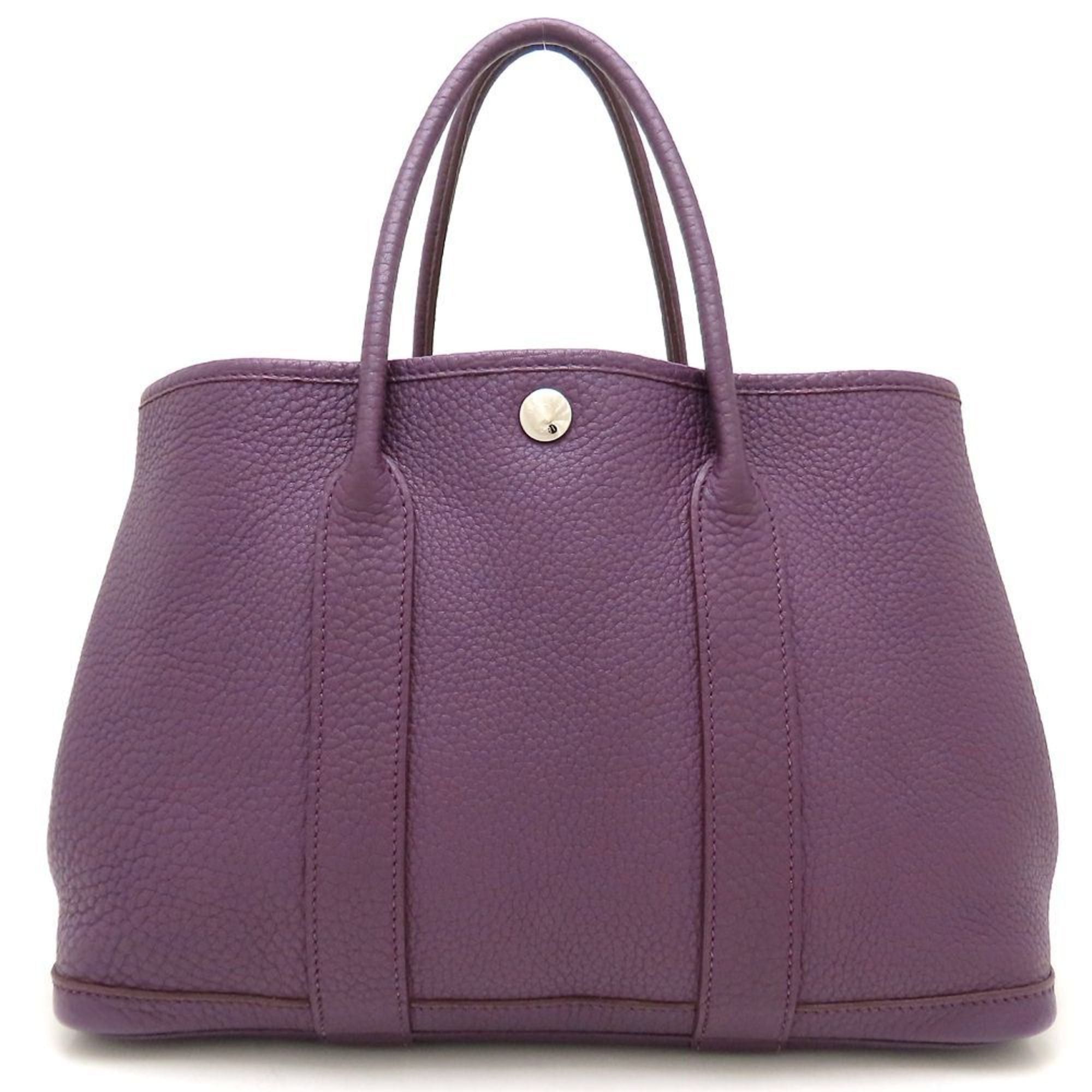 Hermes HERMES Garden Party TPM X Stamp 2016 Negonda Cassis Handbag for Women 353031 Size ONE SIZE - 2 Thumbnail
