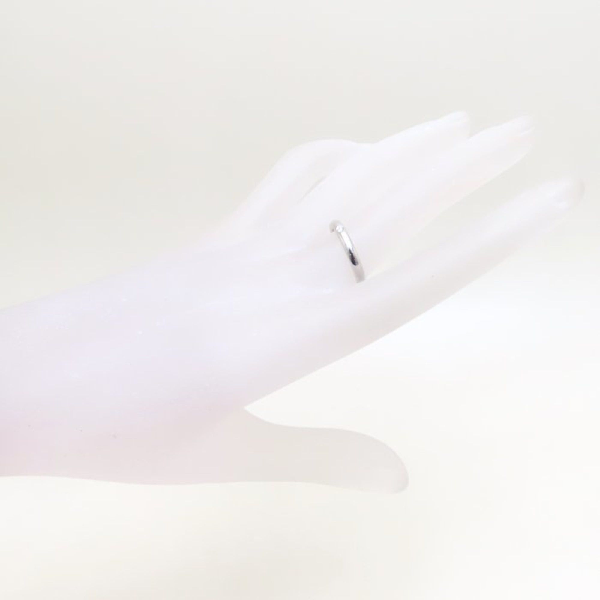 Tiffany & Co. TIFFANY & Co. Elsa Peretti Stacking Band Ring with Diamond, Pt950 Platinum, Women's, 294751 Size ONE SIZE - 3 Thumbnail