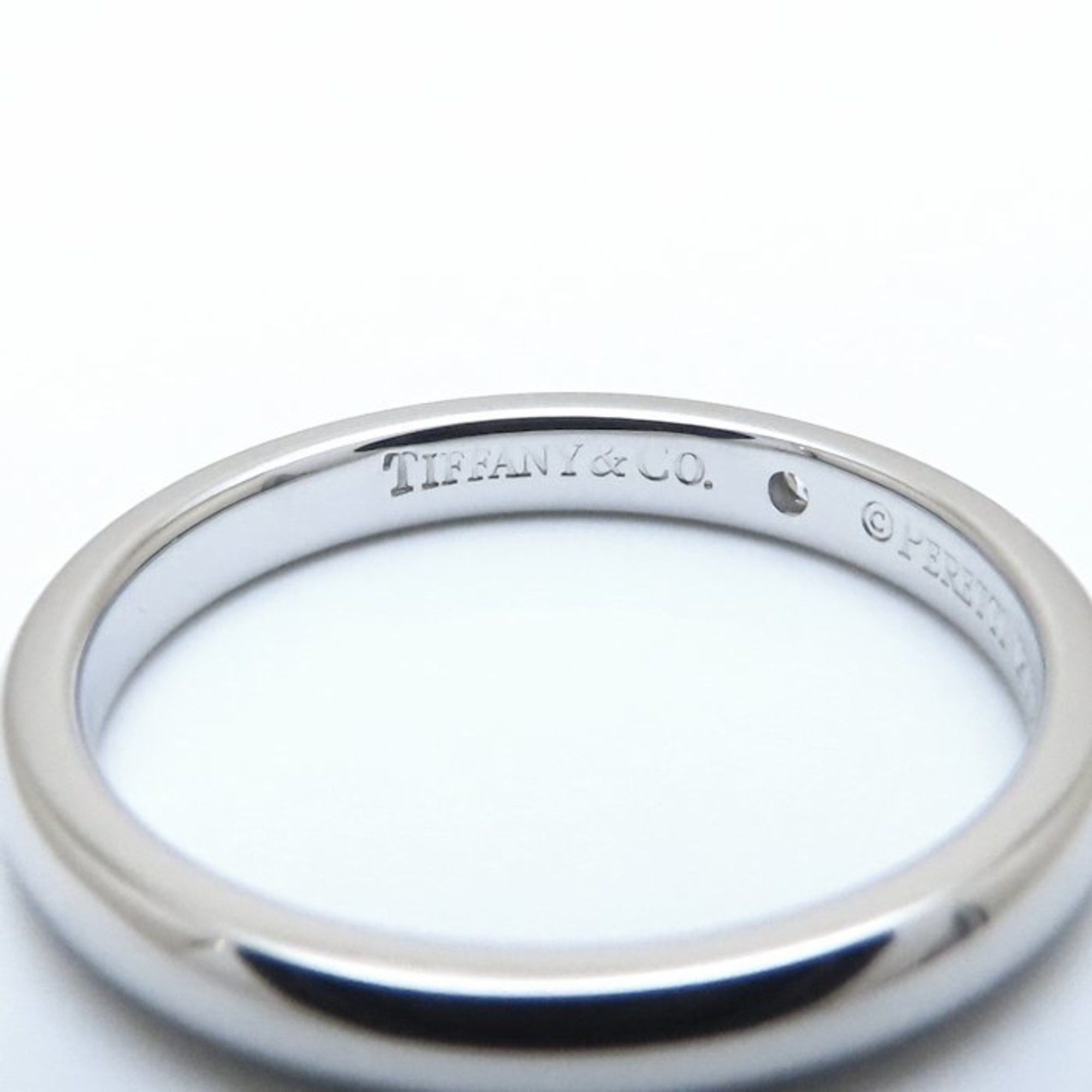 Tiffany & Co. TIFFANY & Co. Elsa Peretti Stacking Band Ring with Diamond, Pt950 Platinum, Women's, 294751 Size ONE SIZE - 7 Thumbnail