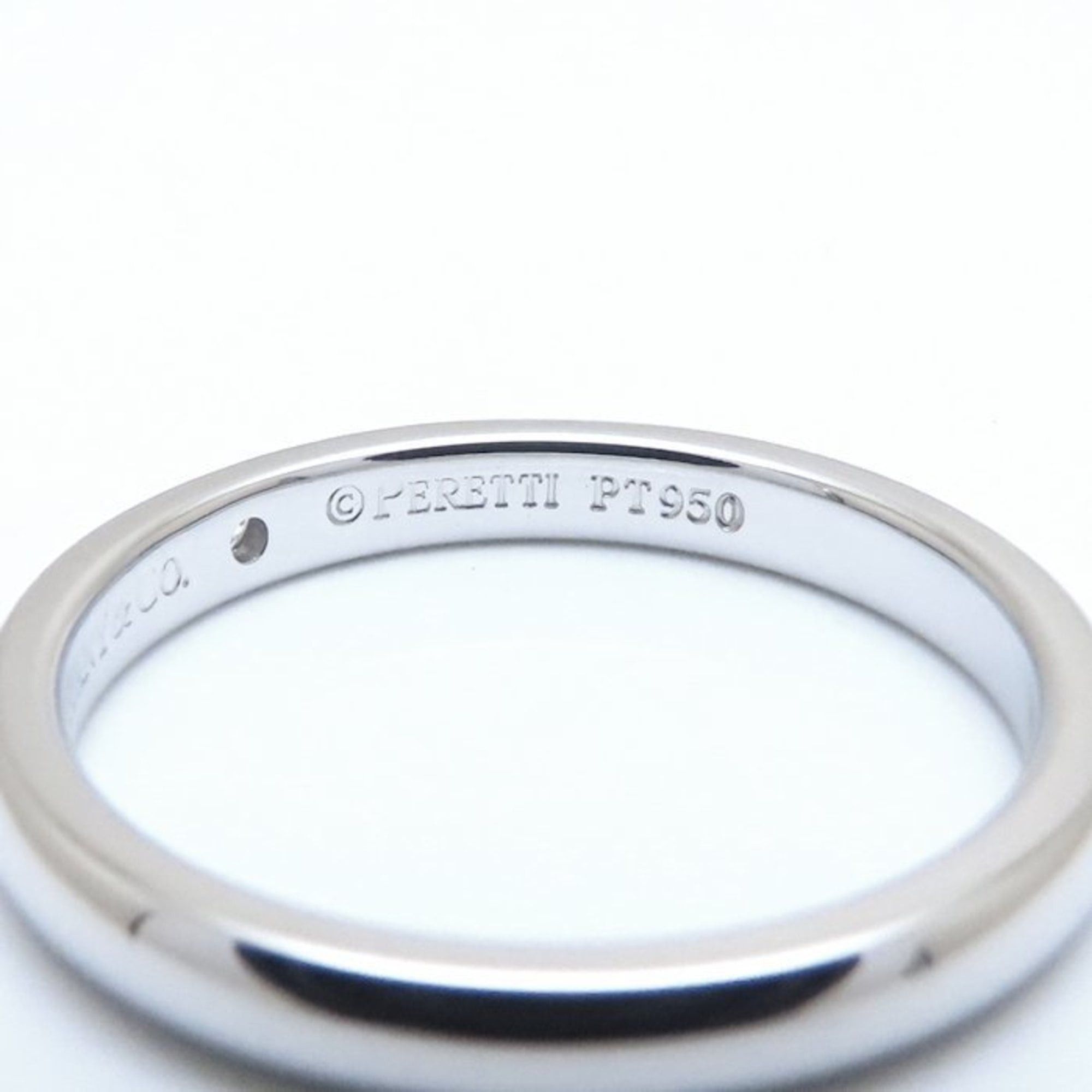 Tiffany & Co. TIFFANY & Co. Elsa Peretti Stacking Band Ring with Diamond, Pt950 Platinum, Women's, 294751 Size ONE SIZE - 8 Thumbnail