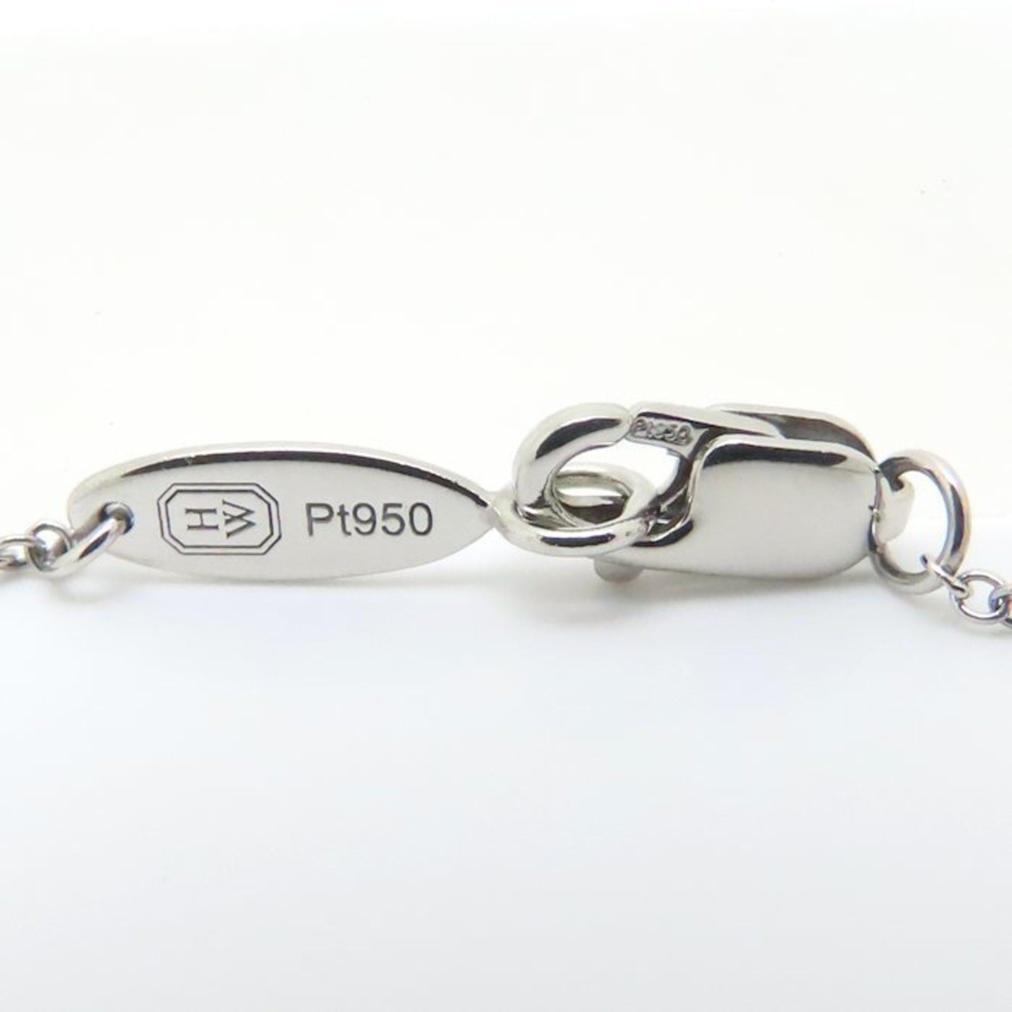 Harry Winston Harry Winston Pear-Shaped Mini Cross Necklace with Diamonds in Pt950 Platinum for Women, PEDPREMCPM 294798 Size ONE SIZE - 8 Thumbnail