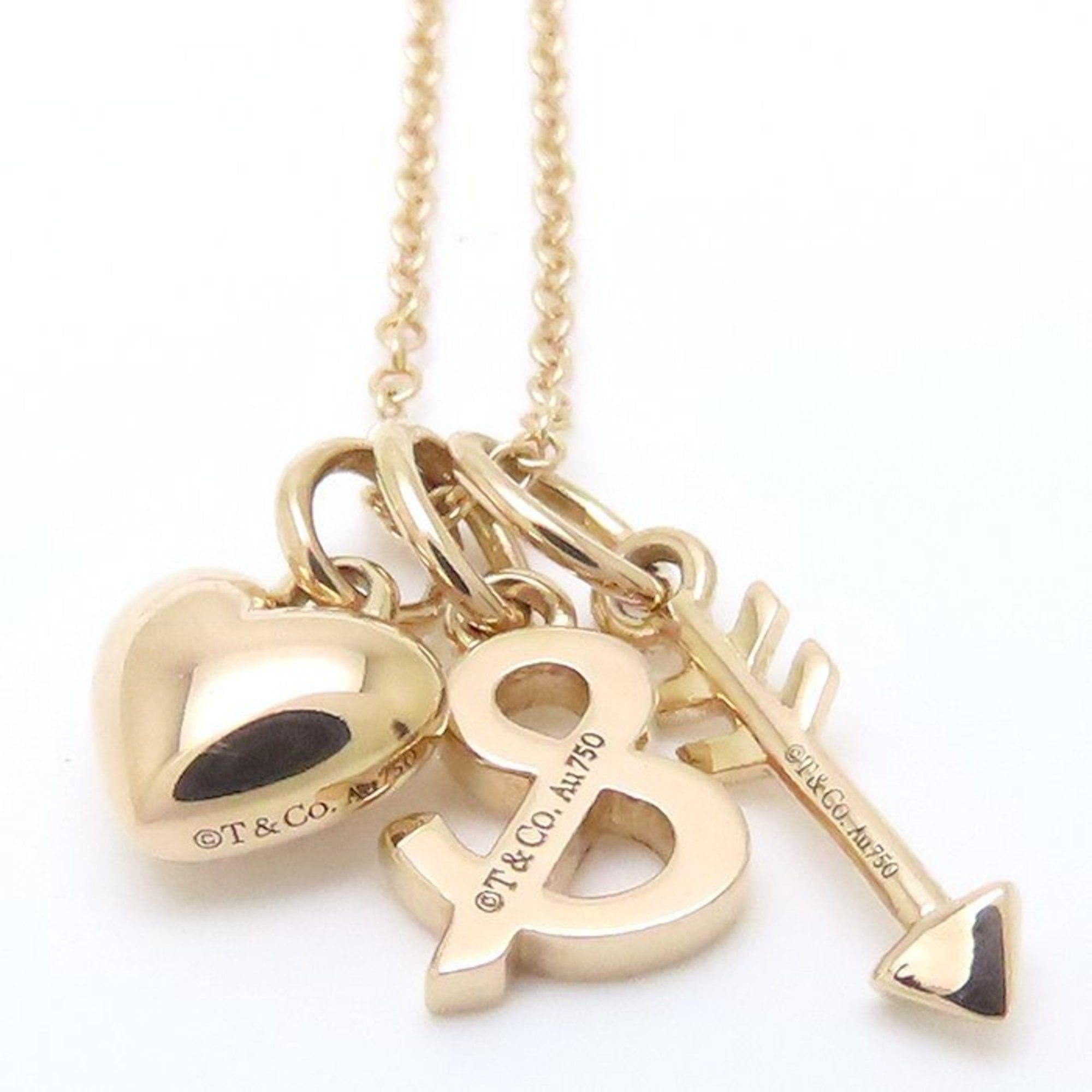 Tiffany & Co. TIFFANY & Co. Tiffany Heart Arrow Charm Necklace, 18KPG, Women's, 294801 Size ONE SIZE - 5 Thumbnail