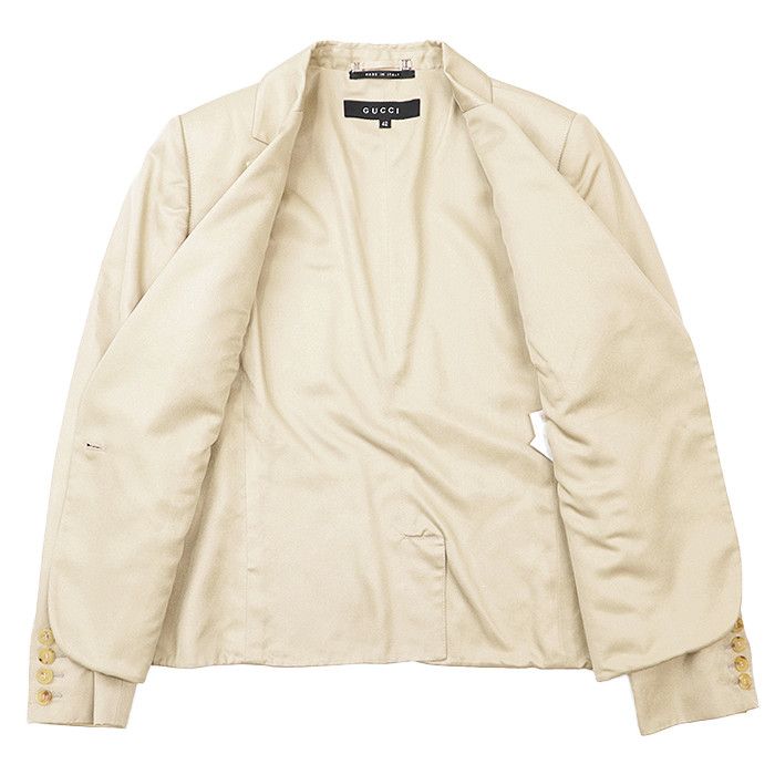Gucci Gucci Gucci 100% Silk Tailored Jacket Textile Outerwear DUTY FREE for USA Size ONE SIZE - 7 Thumbnail