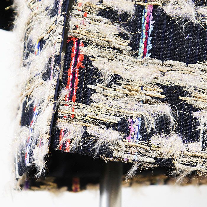 Other Other HIROKO KOSHINO Metallic Tweed Collarless Jacket Textile Outerwear DUTY FREE for USA Size ONE SIZE - 6 Thumbnail