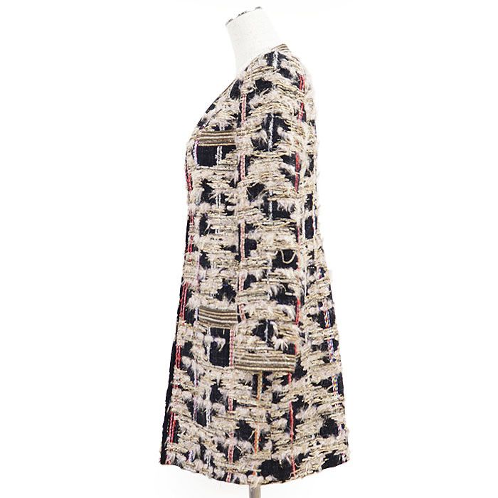 Other Other HIROKO KOSHINO Metallic Tweed Collarless Jacket Textile Outerwear DUTY FREE for USA Size ONE SIZE - 7 Thumbnail