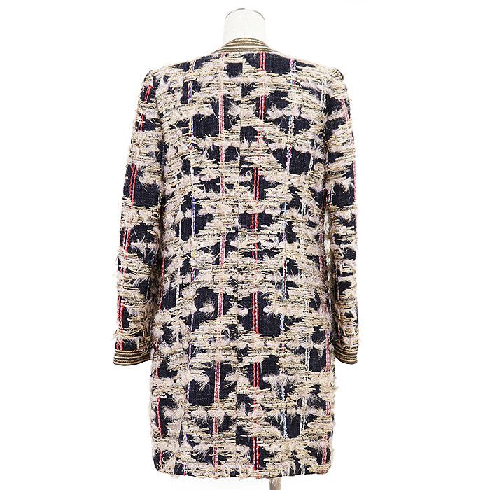 Other Other HIROKO KOSHINO Metallic Tweed Collarless Jacket Textile Outerwear DUTY FREE for USA Size ONE SIZE - 8 Thumbnail