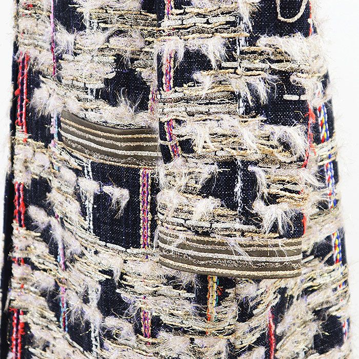 Other Other HIROKO KOSHINO Metallic Tweed Collarless Jacket Textile Outerwear DUTY FREE for USA Size ONE SIZE - 14 Thumbnail