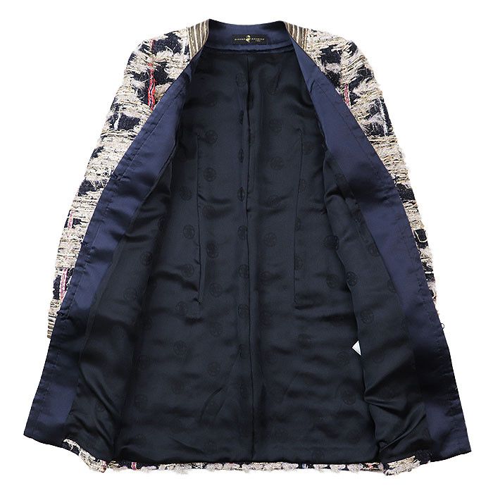 Other Other HIROKO KOSHINO Metallic Tweed Collarless Jacket Textile Outerwear DUTY FREE for USA Size ONE SIZE - 9 Thumbnail
