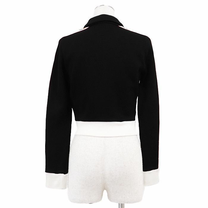 Miu Miu Miu Miu Miu Miu Jersey Cropped Jacket Cotton Polyamide Jacket Textile Outerwear DUTY FREE for USA Size ONE SIZE - 7 Thumbnail