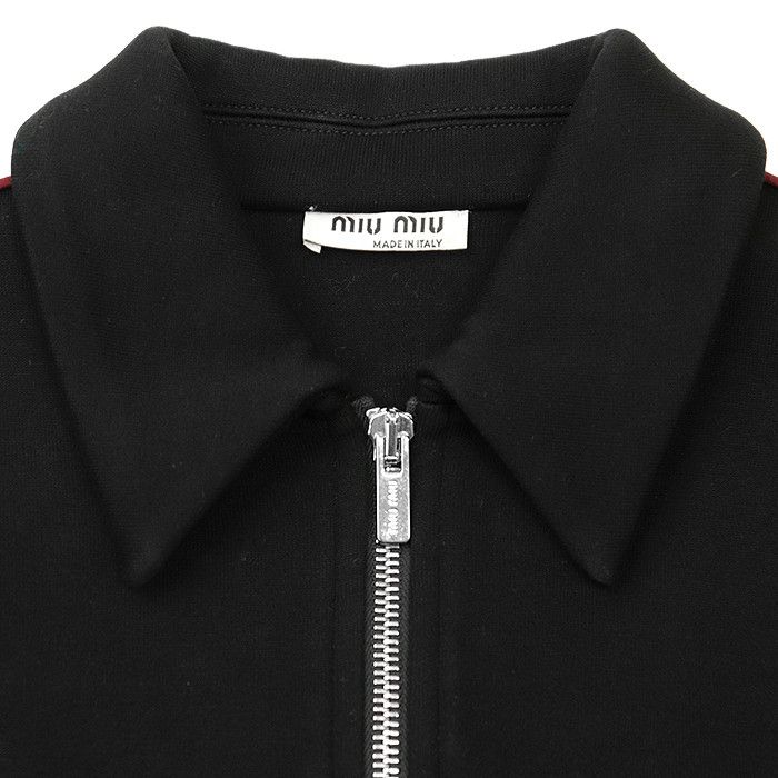 Miu Miu Miu Miu Miu Miu Jersey Cropped Jacket Cotton Polyamide Jacket Textile Outerwear DUTY FREE for USA Size ONE SIZE - 11 Thumbnail