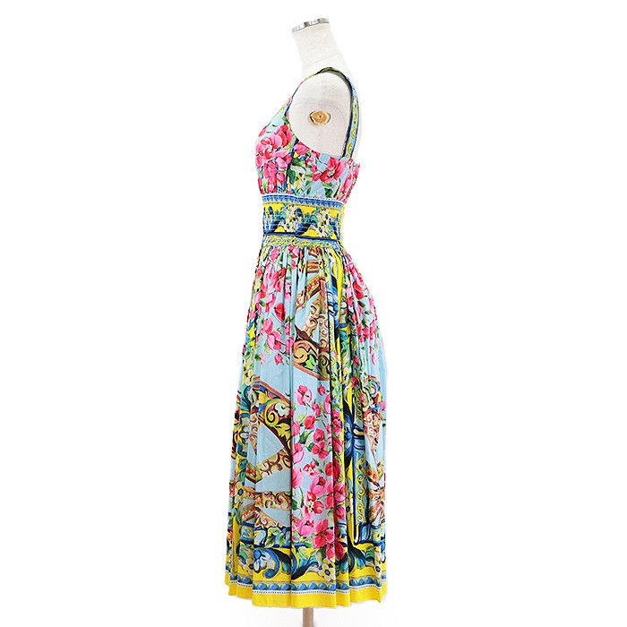 Dolce & Gabbana Dolce & Gabbana Dolce&Gabbana Cotton Dress Textile Dresses F6JS7T DUTY FREE for USA Size ONE SIZE - 3 Thumbnail