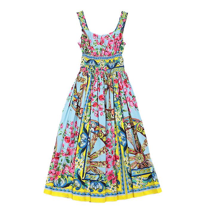 Dolce & Gabbana Dolce & Gabbana Dolce&Gabbana Cotton Dress Textile Dresses F6JS7T DUTY FREE for USA Size ONE SIZE - 11 Thumbnail