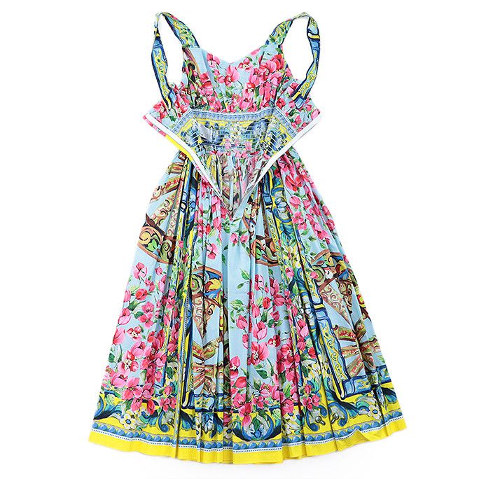 Dolce & Gabbana Dolce & Gabbana Dolce&Gabbana Cotton Dress Textile Dresses F6JS7T DUTY FREE for USA Size ONE SIZE - 5 Thumbnail
