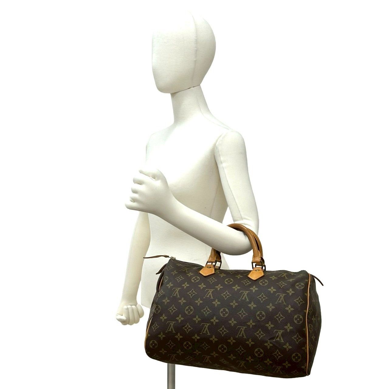 Louis Vuitton Louis Vuitton Louis Vuitton Speedy Monogram Leather Handbag Textile Handbag DUTY FREE for USA Size ONE SIZE - 2 Thumbnail