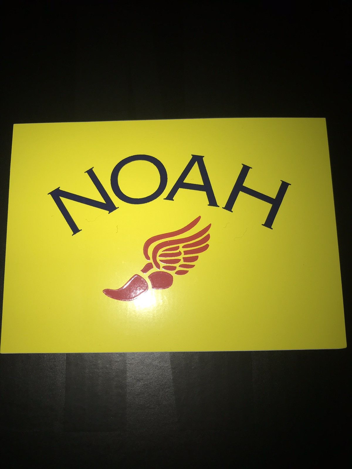 Noah noah winged foot logo sticker | Grailed