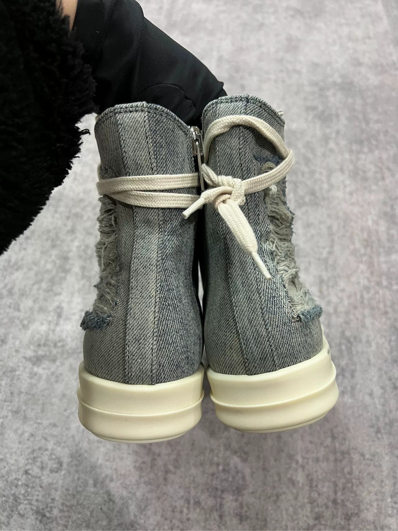 Rick Owens rick owens distressed high-top sneakers Size US 5 / EU 37 - 4 Thumbnail
