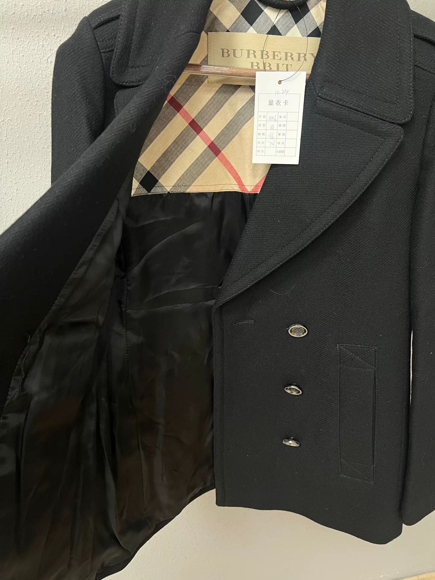 Burberry Burberry Double-Breasted Coat Size UK6 Size S / US 4 / IT 40 - 3 Thumbnail