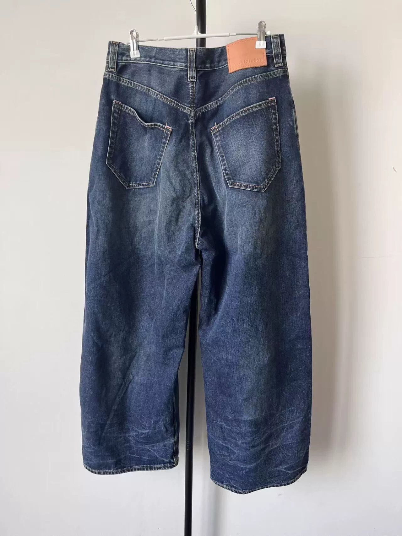 Acne Studios Acne Studios Wide Leg Denim Pants for Men Size US 34 / EU 50 - 2 Thumbnail