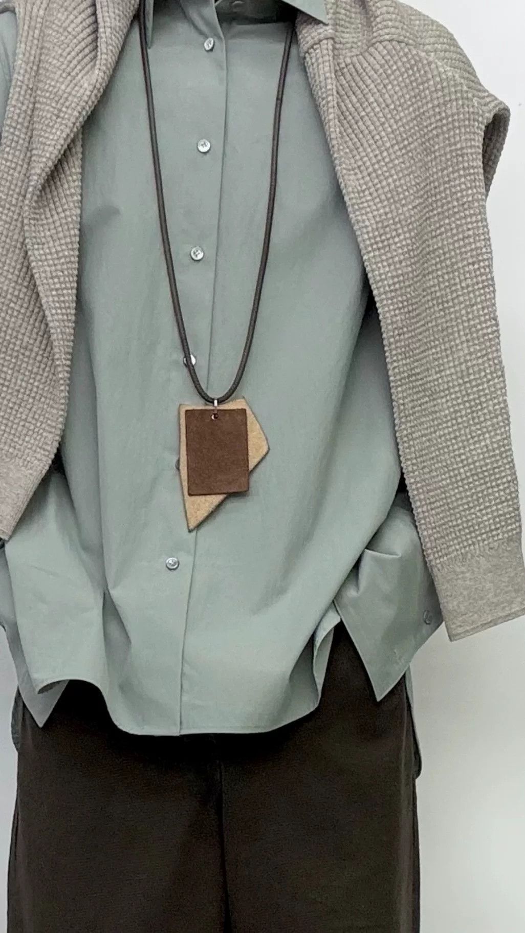 Vuja De blue double cuff shirt in cotton poplin Size US M / EU 48-50 / 2 - 6 Thumbnail