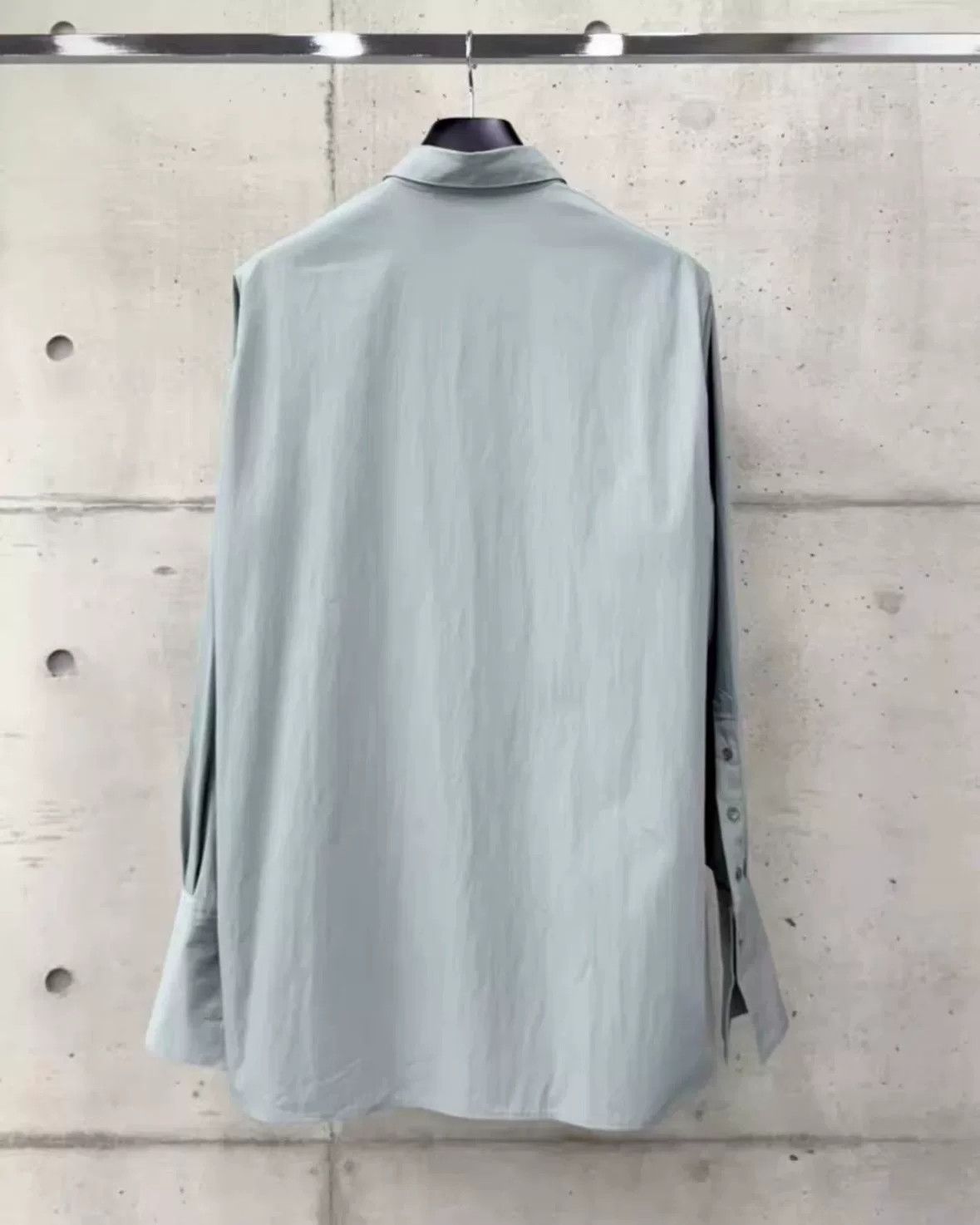 Vuja De blue double cuff shirt in cotton poplin Size US M / EU 48-50 / 2 - 3 Thumbnail