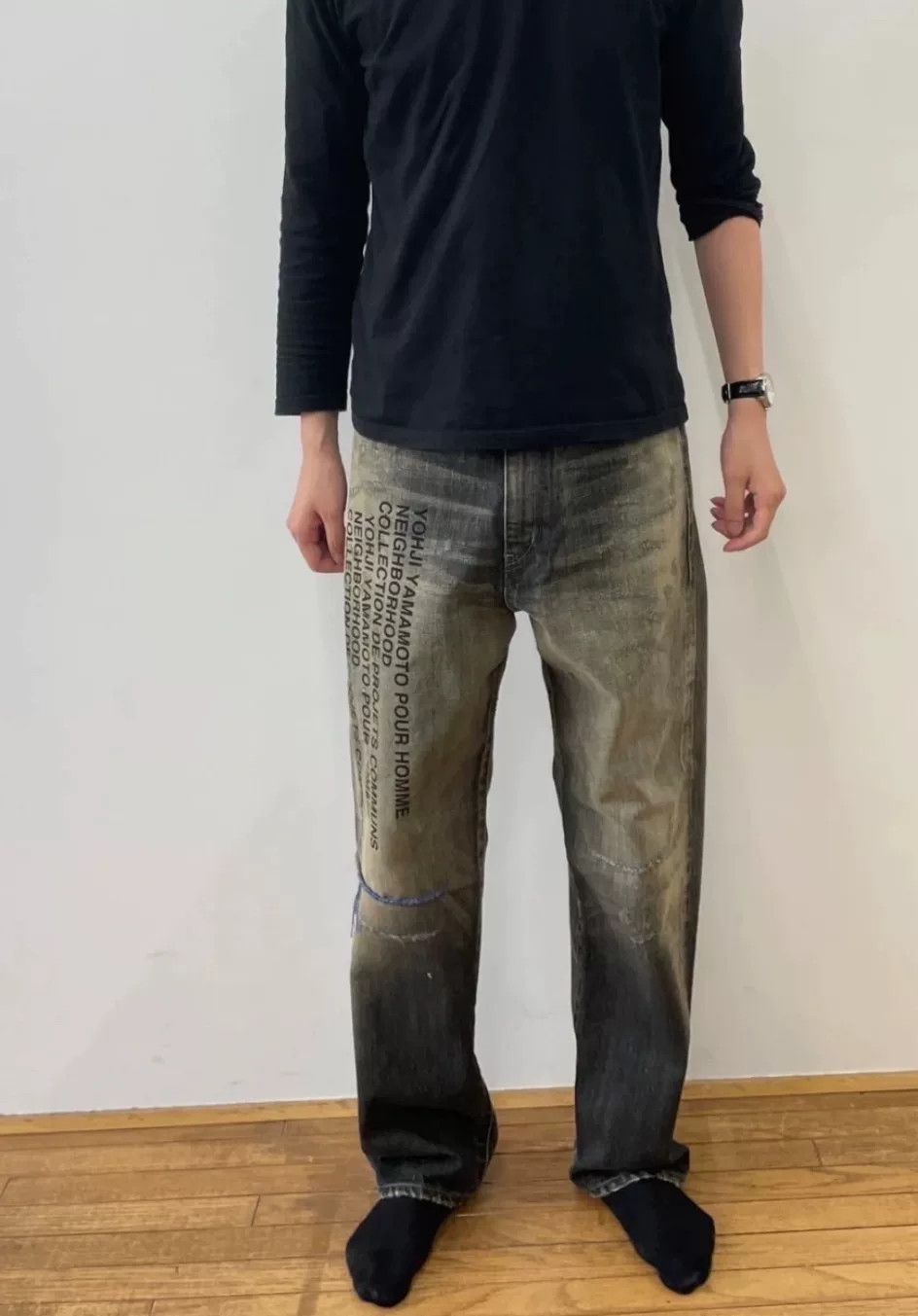 Yohji Yamamoto yokohama neighborhood yohji yamamoto denim pants Size US 30 / EU 46 - 4 Thumbnail