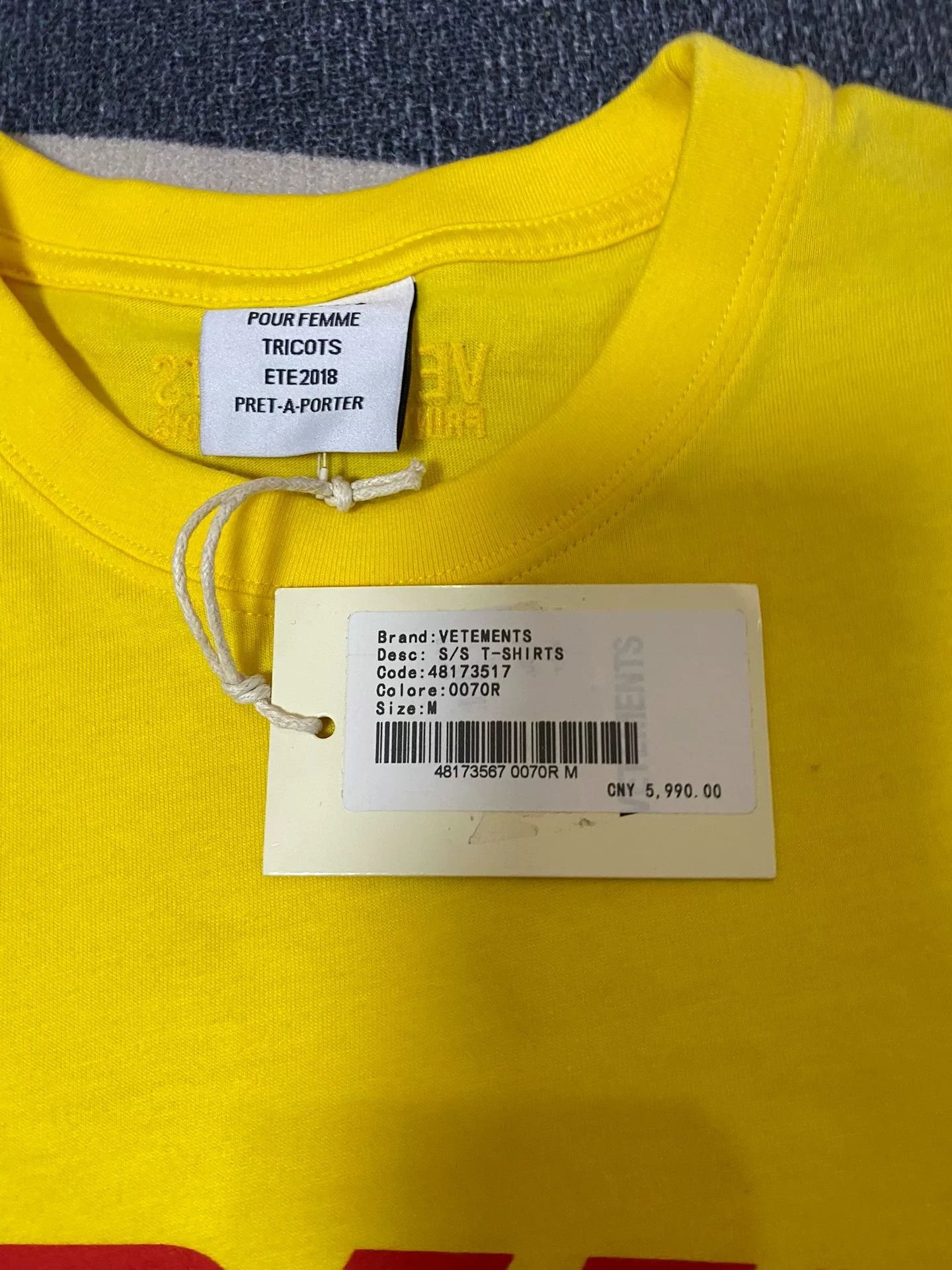 Vetements vetements color block short sleeve t-shirt Size US M / EU 48-50 / 2 - 5 Thumbnail
