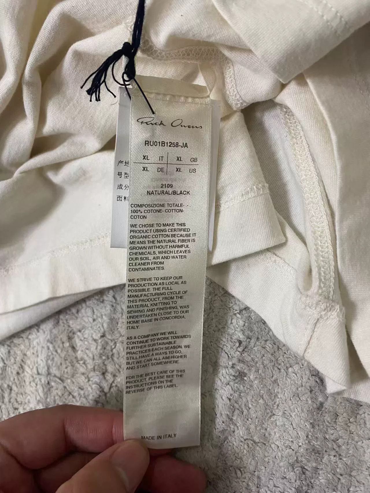 Rick Owens Rick Owens Long Sleeve T-Shirt with Tag Size US XL / EU 56 / 4 - 4 Thumbnail