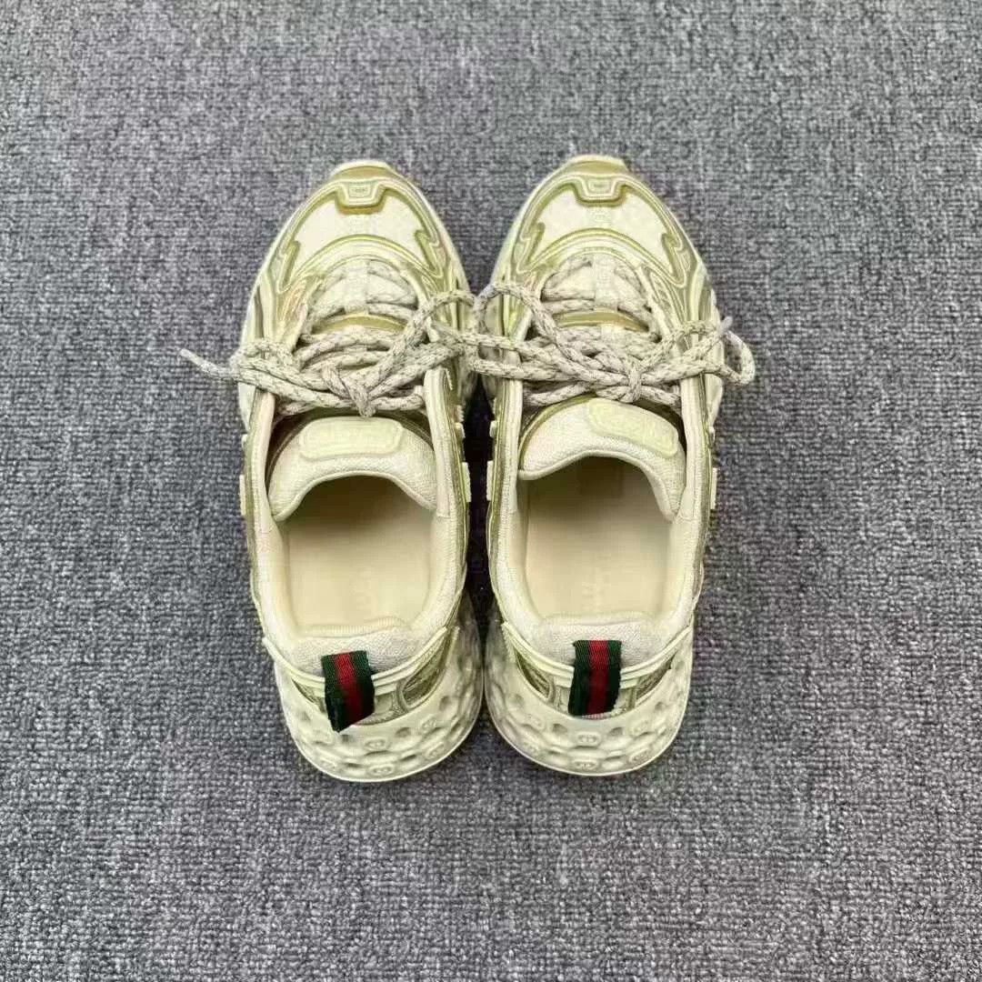 Gucci Gucci Cub3D Champaign Gold Sneakers Size US 7 / IT 37 - 3 Thumbnail