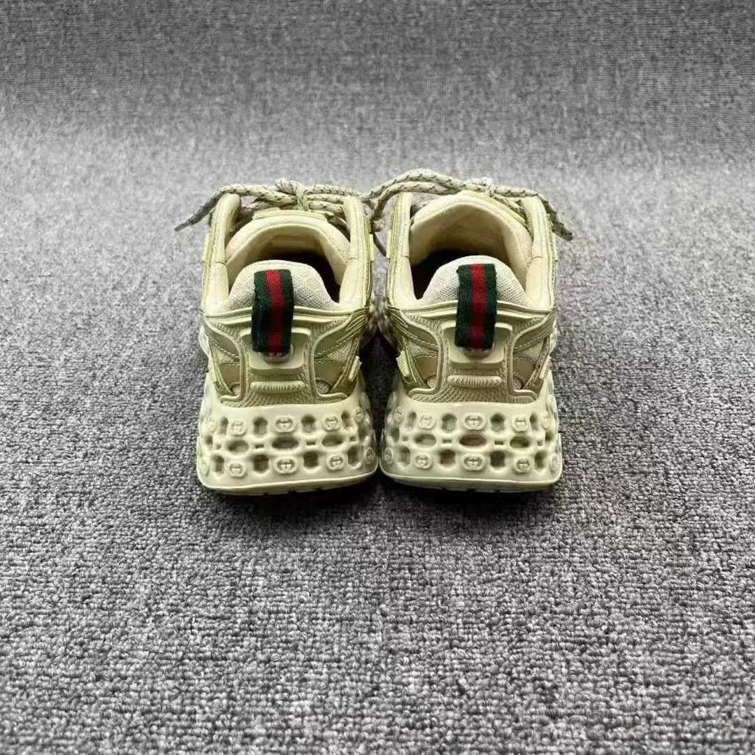 Gucci Gucci Cub3D Champaign Gold Sneakers Size US 7 / IT 37 - 4 Thumbnail