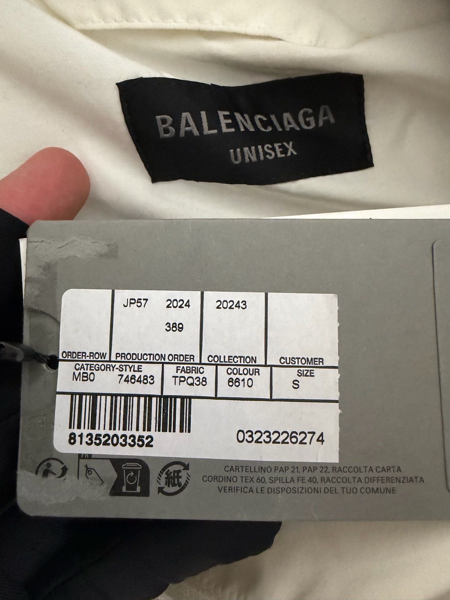 Balenciaga Balenciaga Black Red White Color-Block Jacket Size US S / EU 44-46 / 1 - 3 Thumbnail