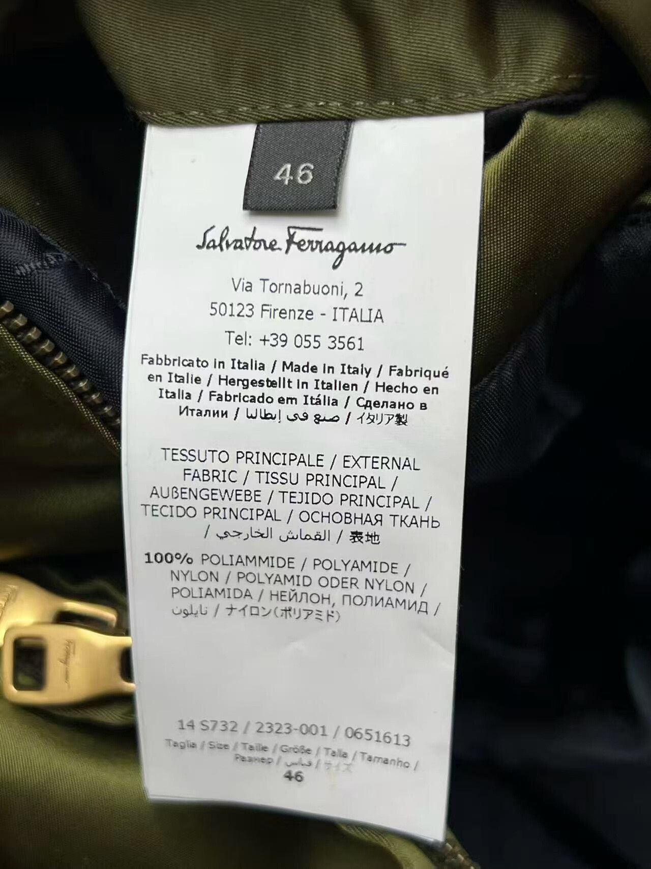 Salvatore Ferragamo Salvatore Ferragamo Cotton Jacket Size 46 Size US S / EU 44-46 / 1 - 4 Thumbnail