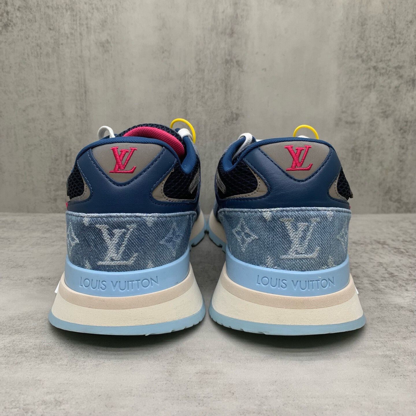 Louis Vuitton Louis Vuitton Blue Denim Sneakers Size US 7.5 / EU 40-41 - 5 Thumbnail