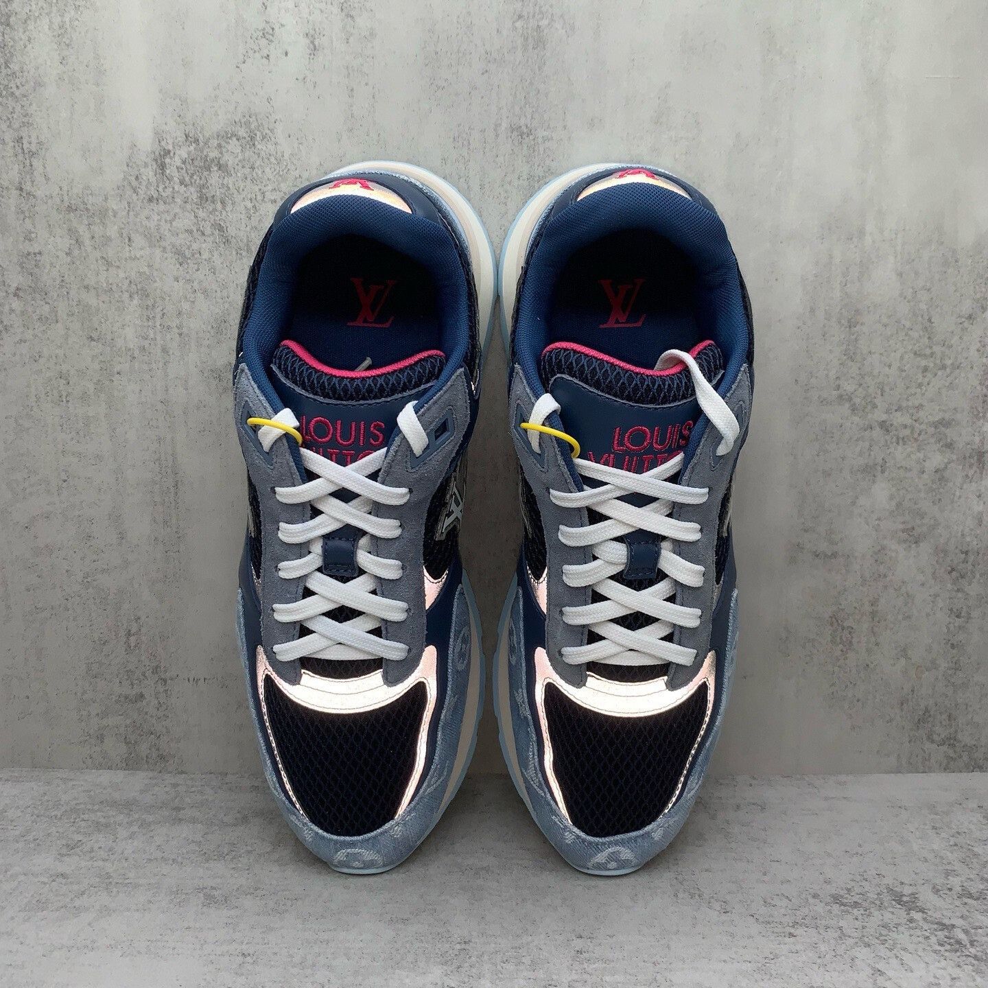 Louis Vuitton Louis Vuitton Blue Denim Sneakers Size US 7.5 / EU 40-41 - 6 Thumbnail
