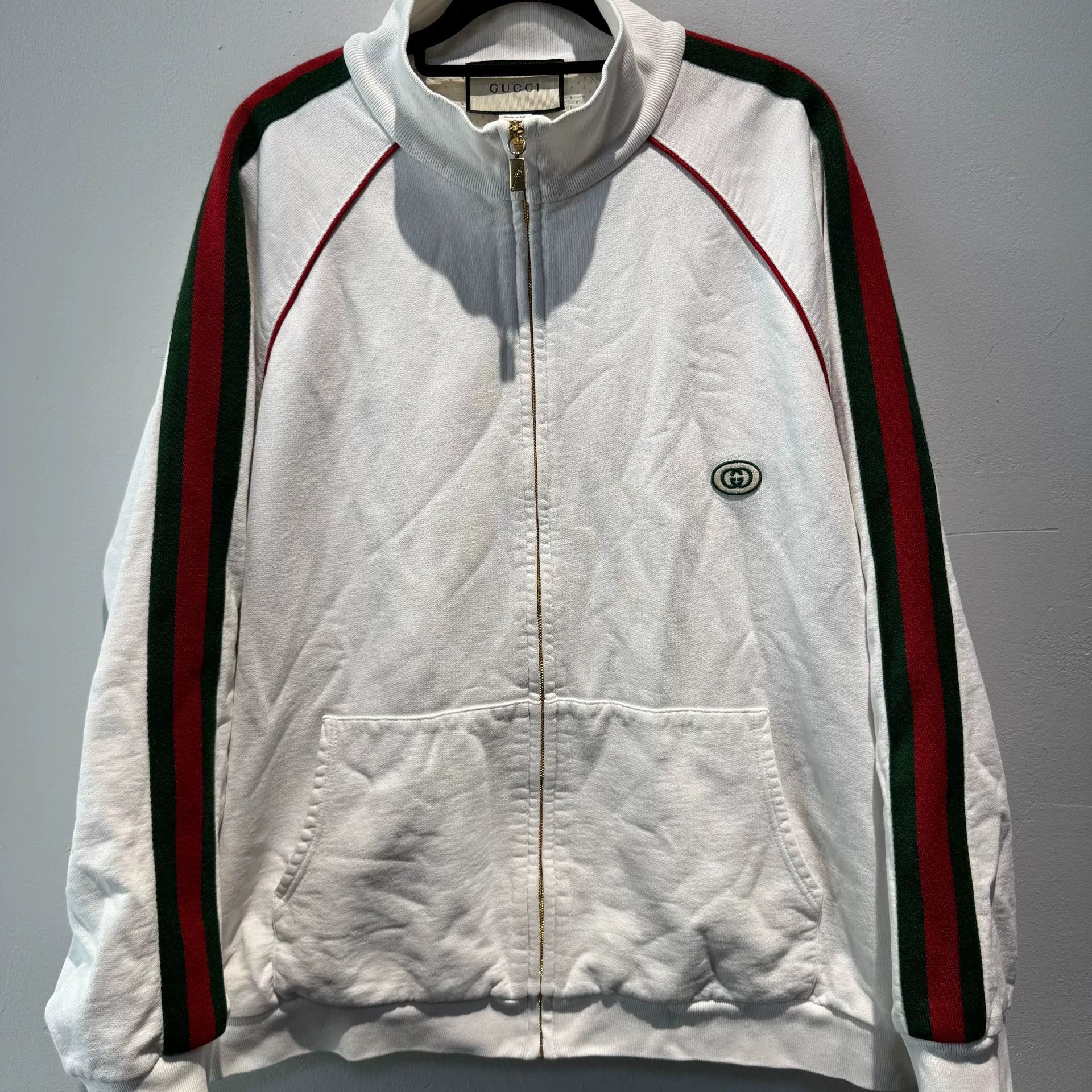 Gucci GUCCI Double G Logo Striped Jacket Size US XXL / EU 58 / 5 - 2 Thumbnail