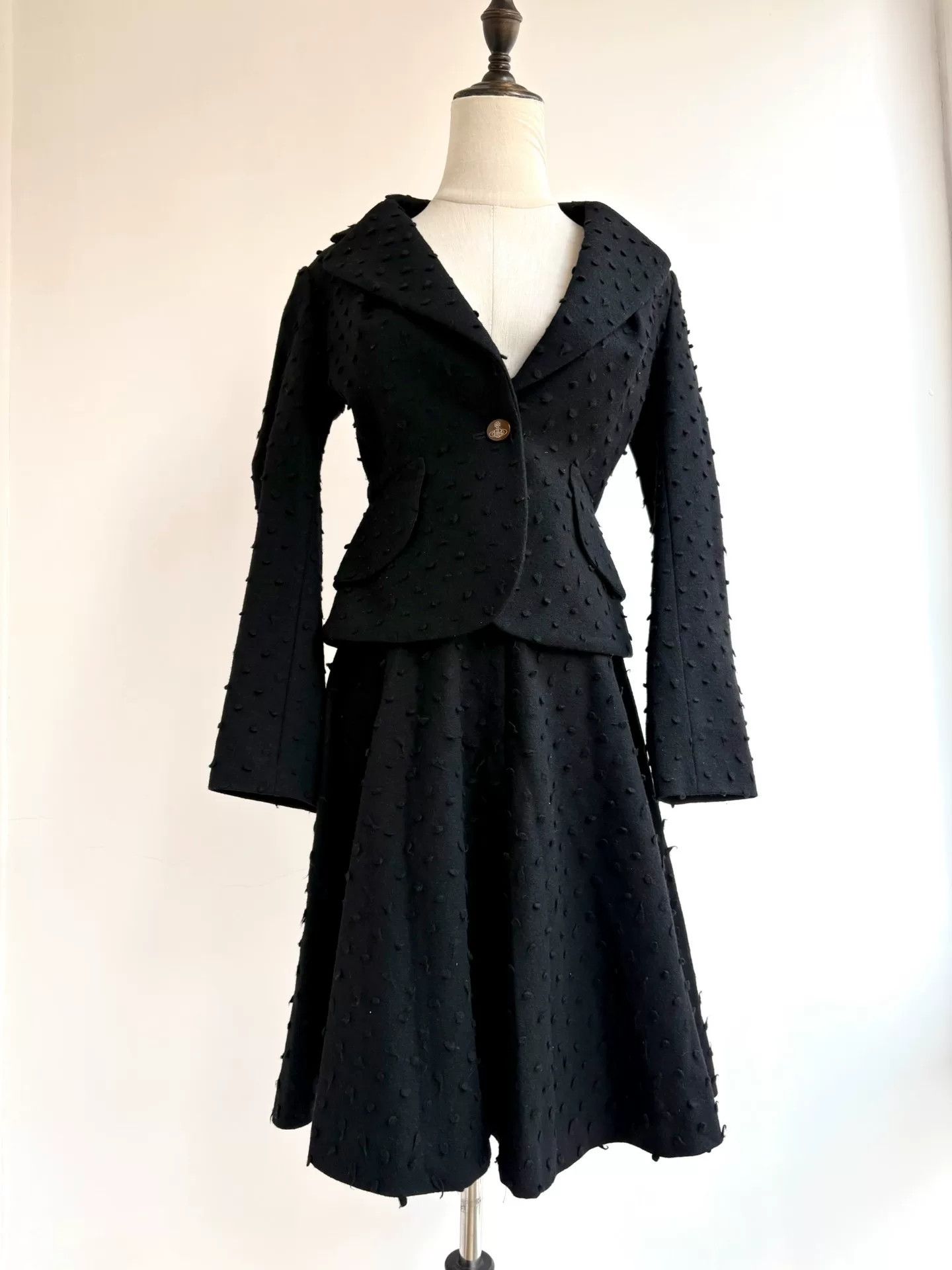 Vivienne Westwood Vivienne Westwood Black Polka Dot Suit Size M / US 6-8 / IT 42-44 - 5 Thumbnail