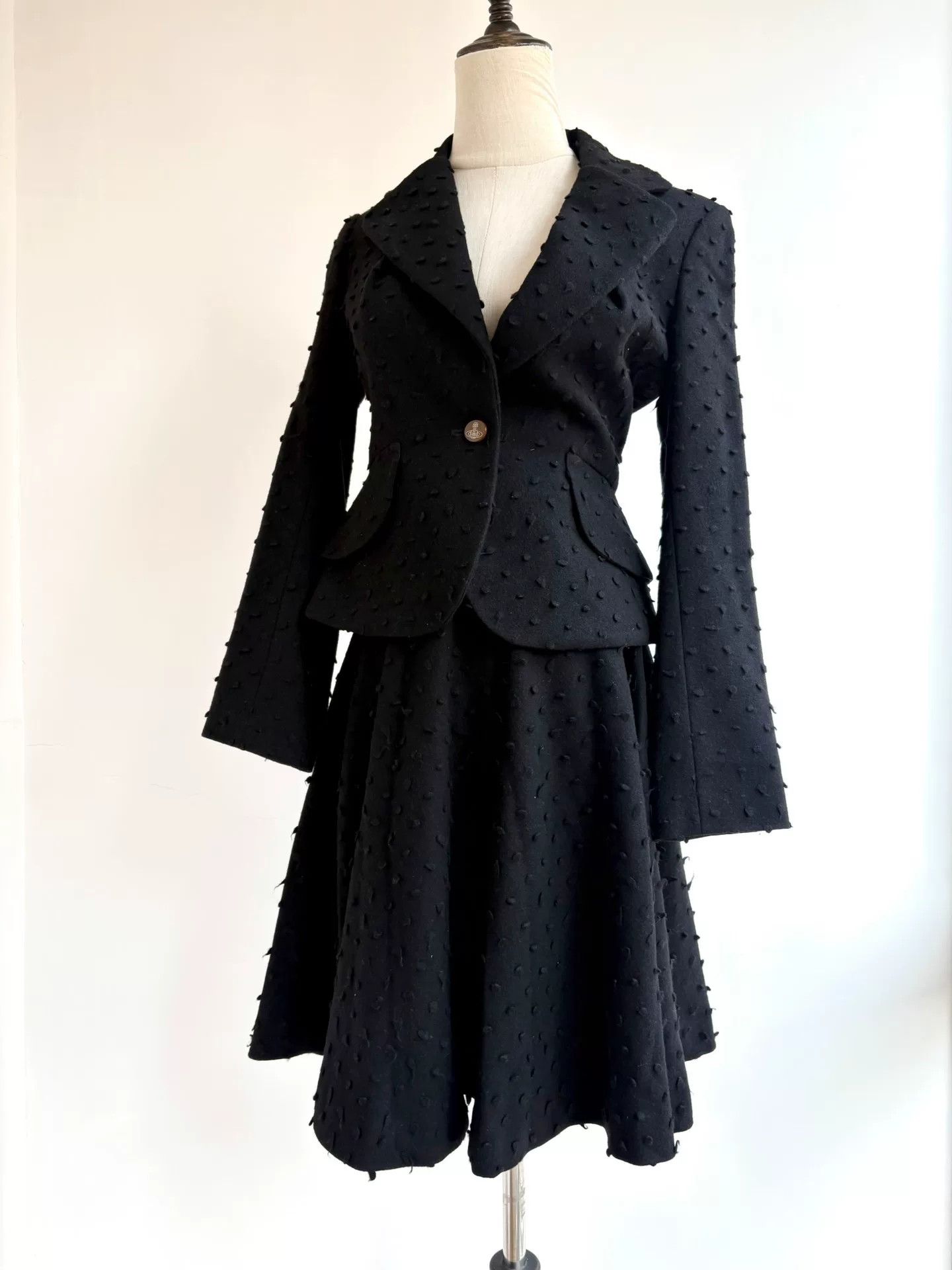Vivienne Westwood Vivienne Westwood Black Polka Dot Suit Size M / US 6-8 / IT 42-44 - 2 Thumbnail