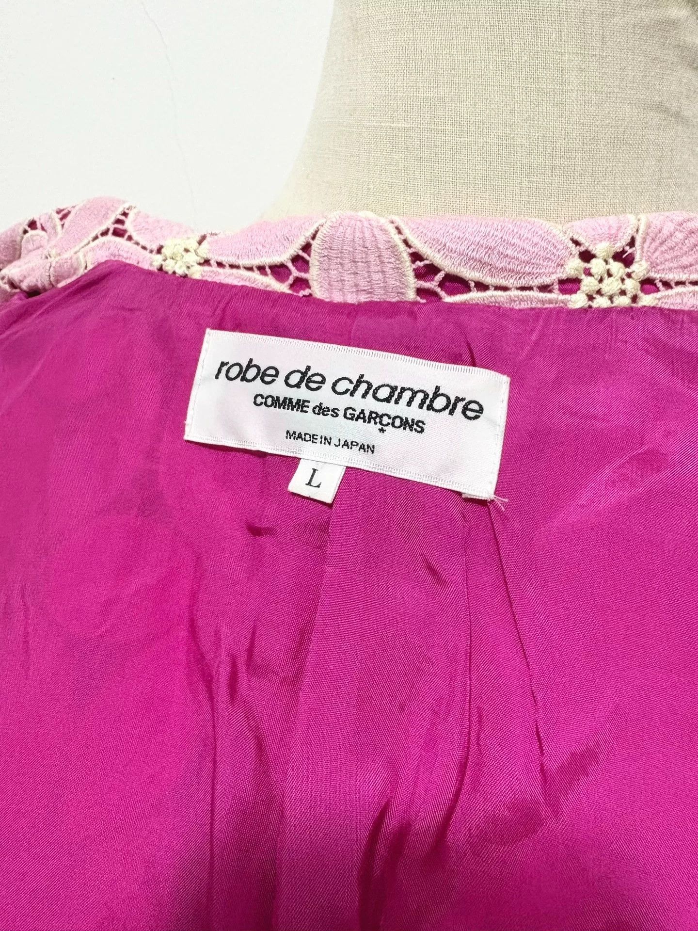 Vivienne Westwood Comme des Garçons Pink Floral Jacket Size L / US 10 / IT 46 - 6 Thumbnail