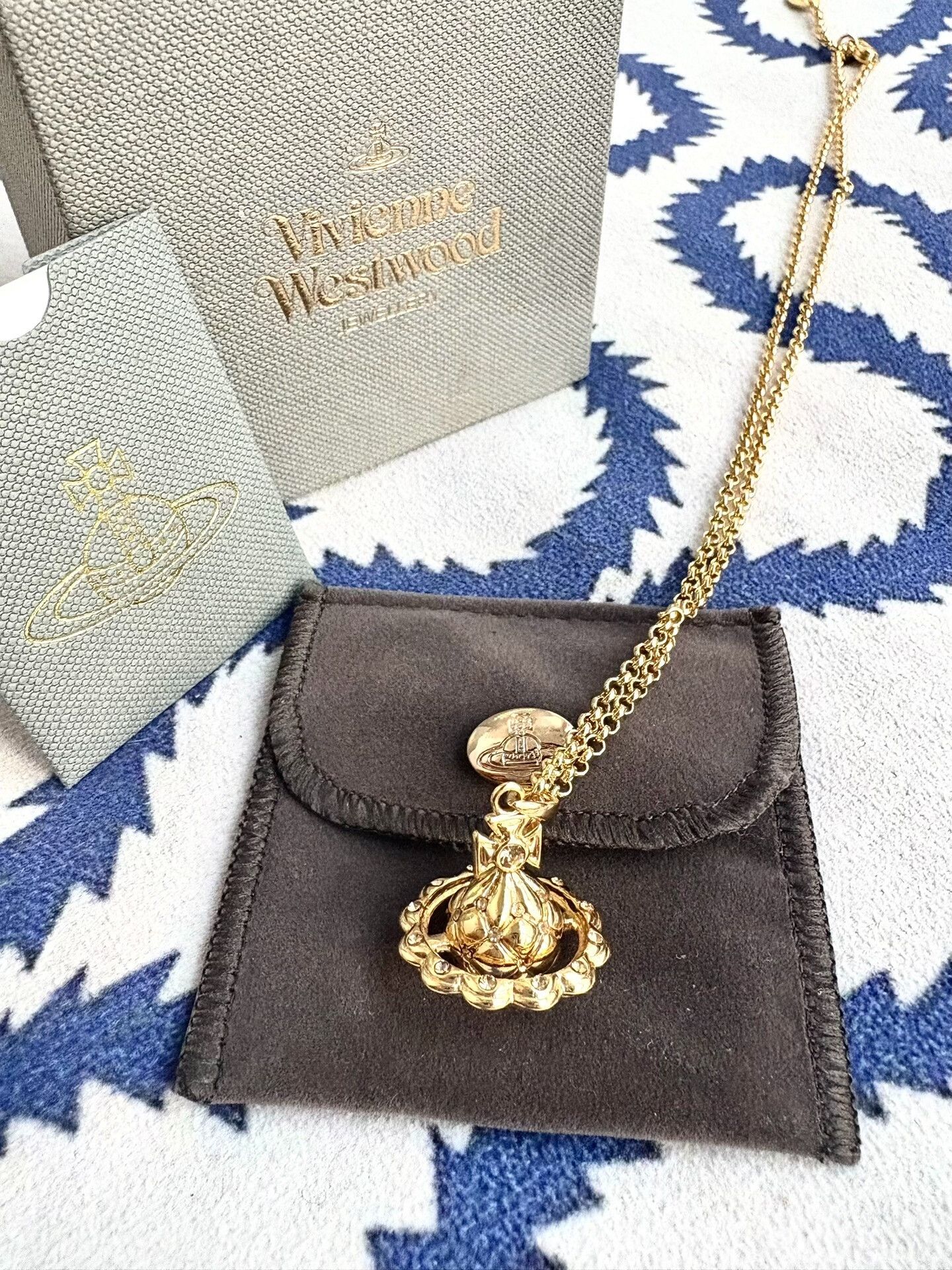 Vivienne Westwood Vivienne Westwood Gold Orb Saturn Necklace Size ONE SIZE - 2 Thumbnail