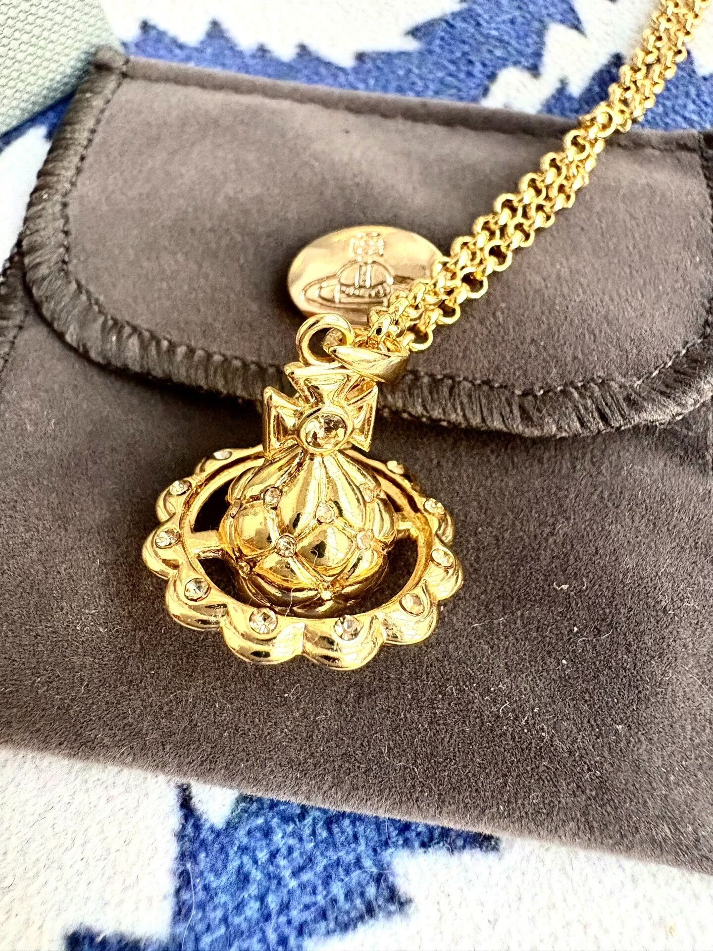 Vivienne Westwood Vivienne Westwood Gold Orb Saturn Necklace Size ONE SIZE - 3 Thumbnail