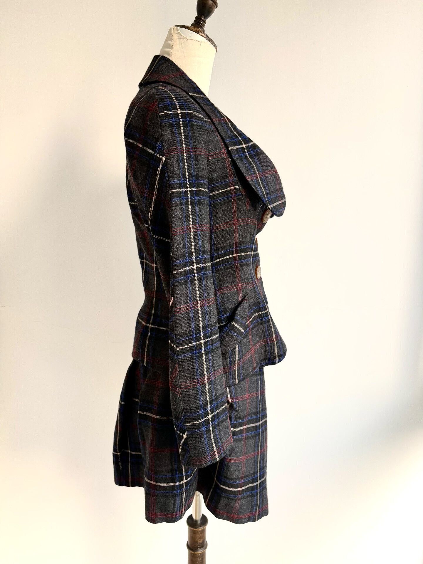 Vivienne Westwood Vivienne Westwood Gray Blue Plaid Set Size M / US 6-8 / IT 42-44 - 4 Thumbnail