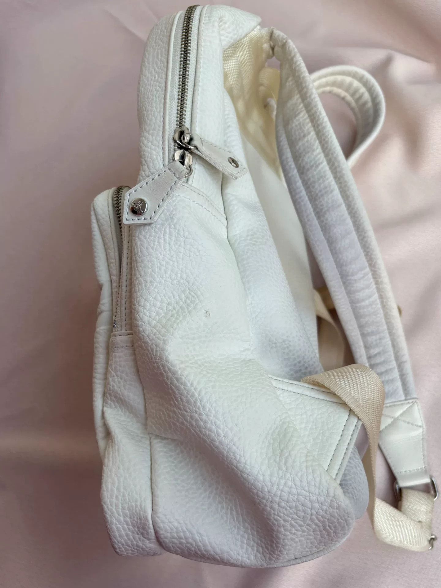 Vivienne Westwood Vivienne Westwood White Saturn Backpack Size ONE SIZE - 6 Thumbnail