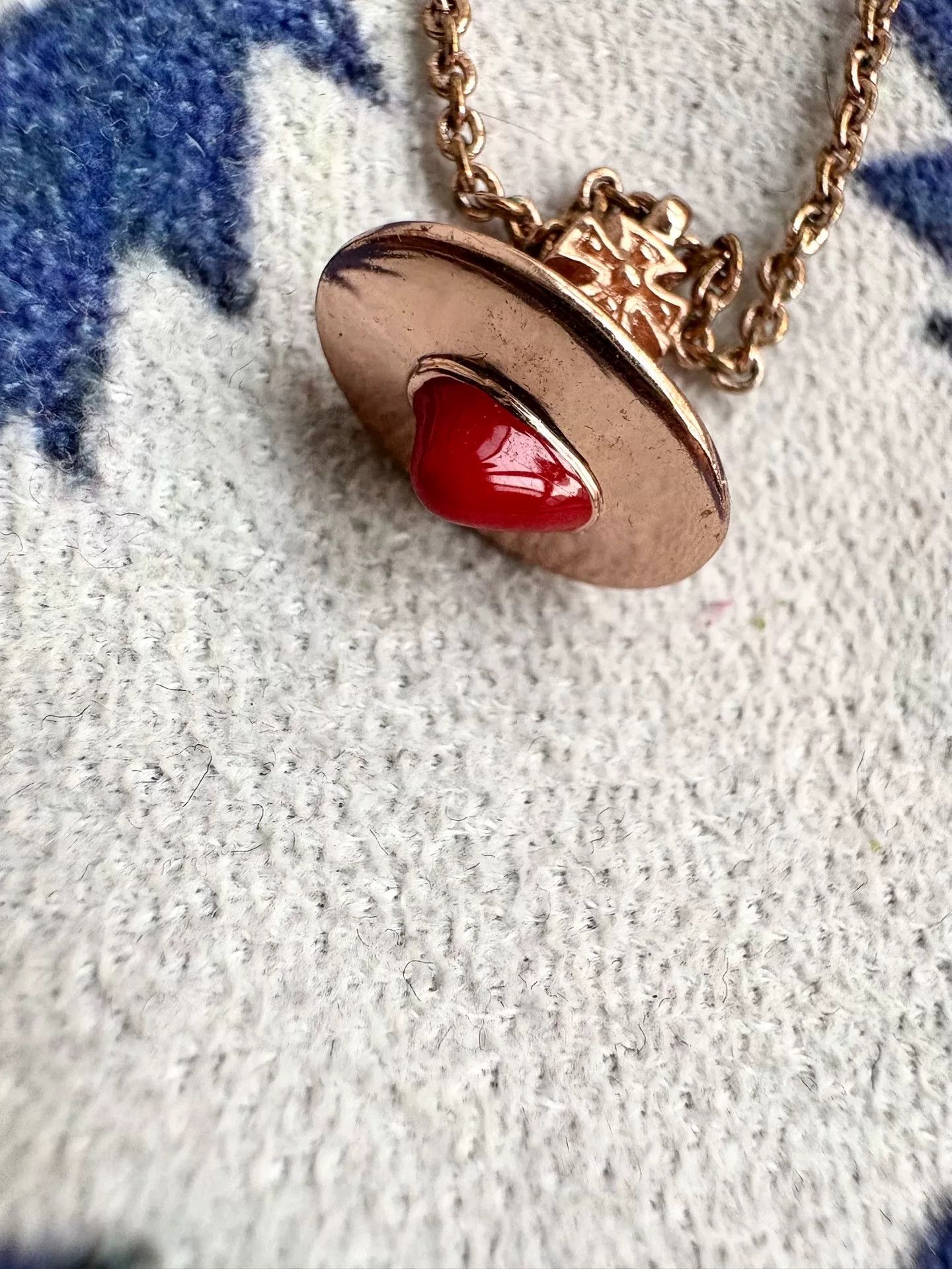 Vivienne Westwood Vivienne Westwood Red Heart Saturn Necklace Size ONE SIZE - 5 Thumbnail