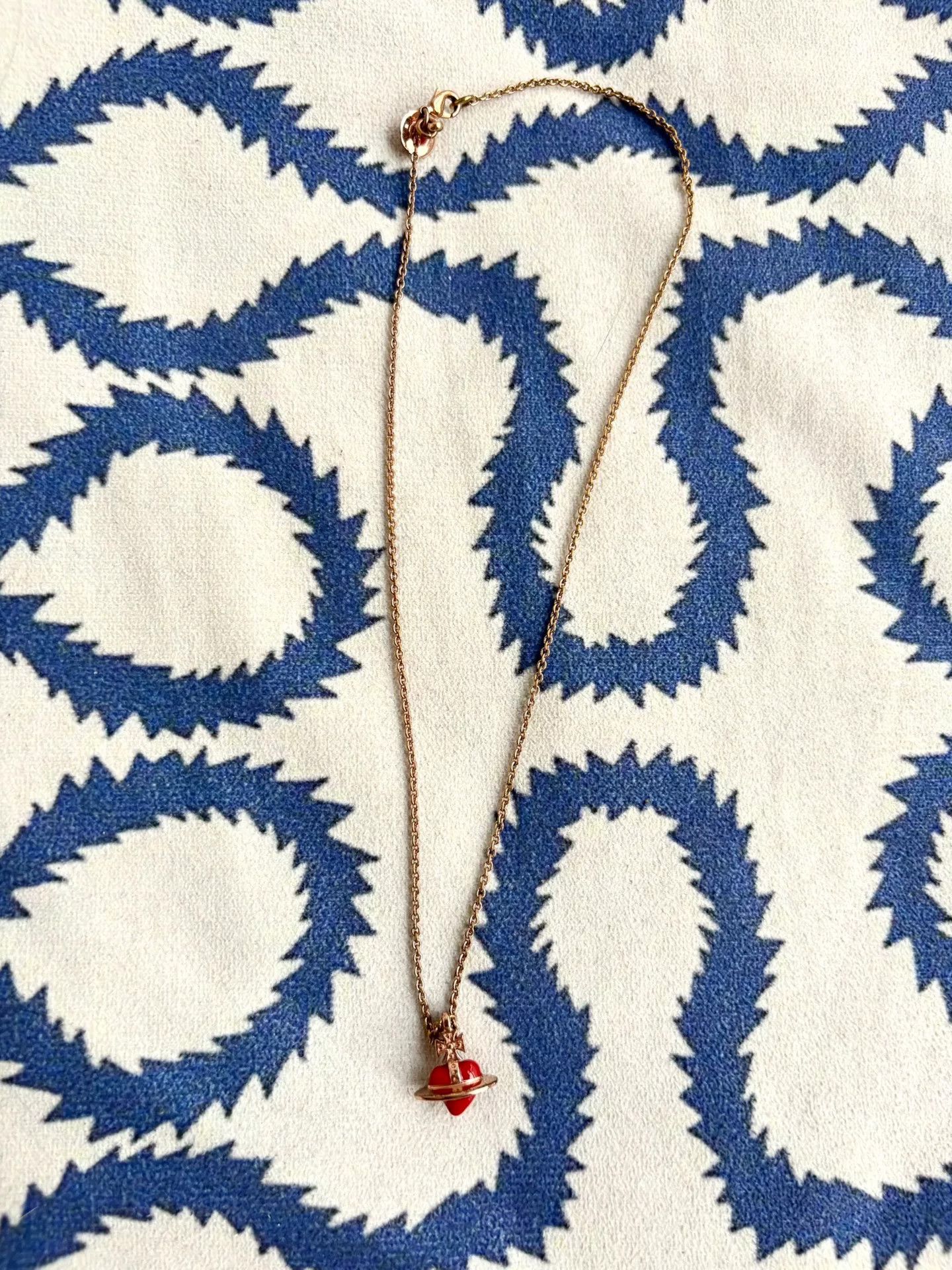 Vivienne Westwood Vivienne Westwood Red Heart Saturn Necklace Size ONE SIZE - 7 Thumbnail