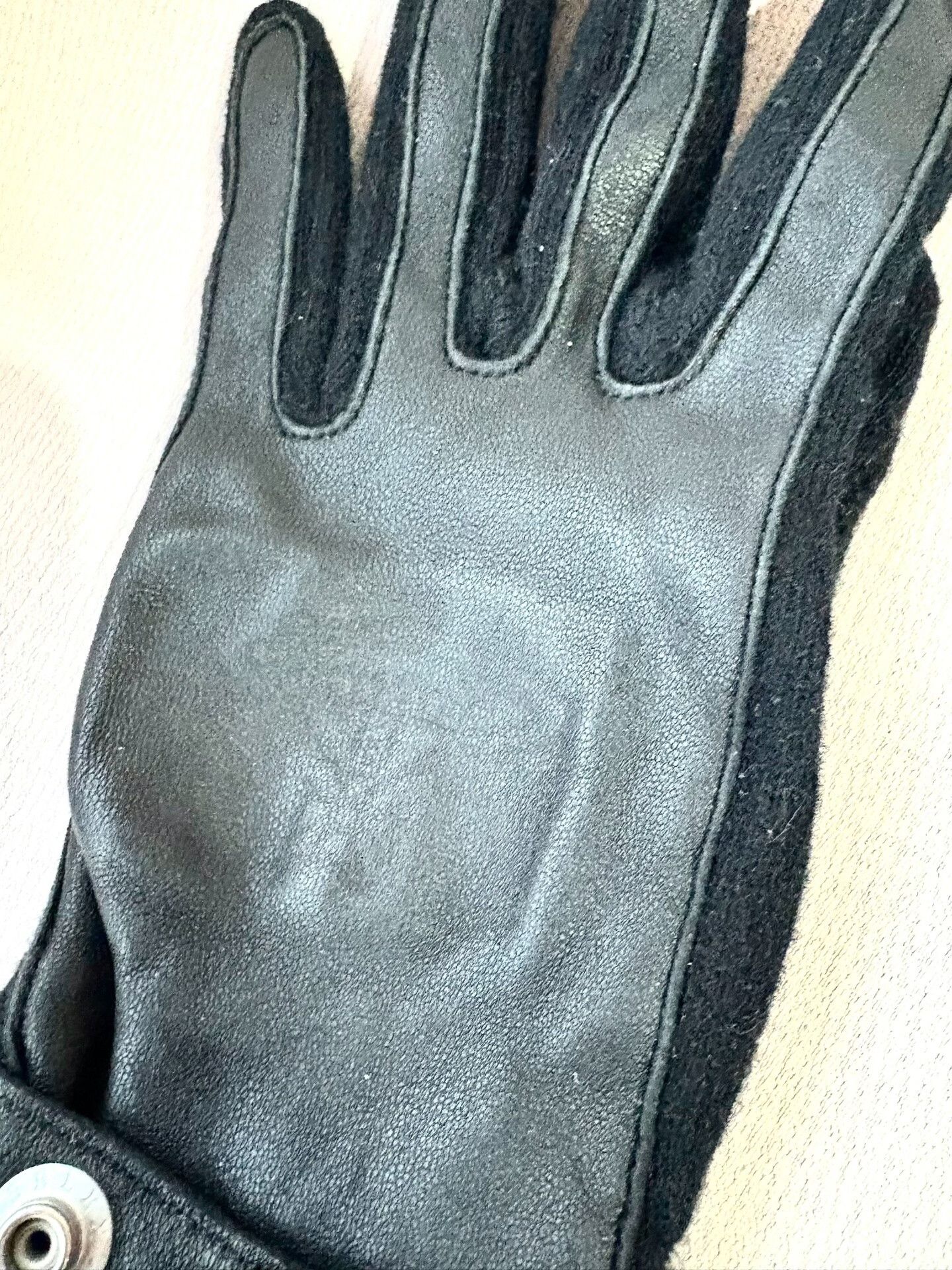 Vivienne Westwood Vivienne Westwood Black Saturn Gloves Size ONE SIZE - 2 Thumbnail