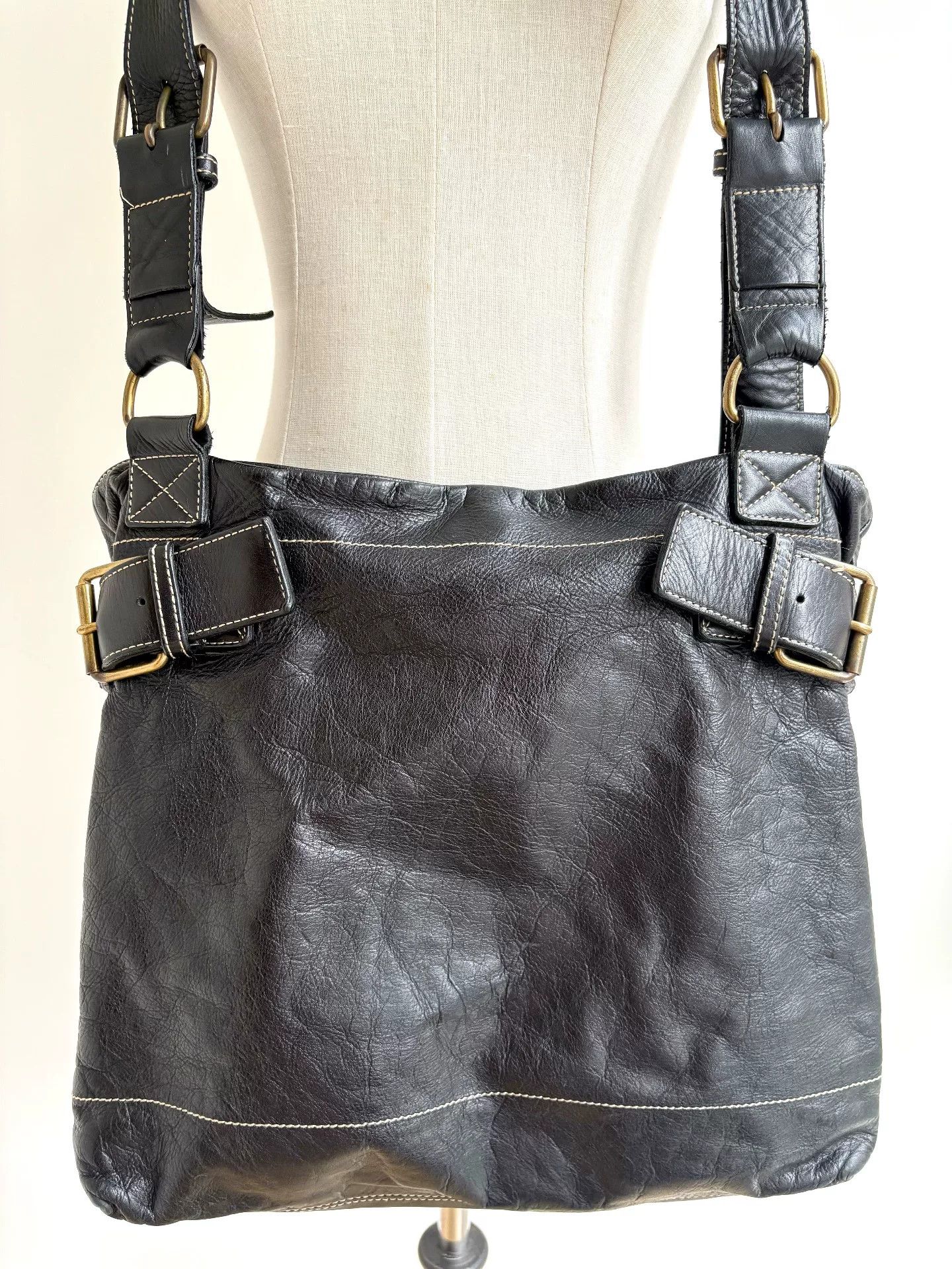 Vivienne Westwood Vivienne Westwood Vintage Black Leather Bag Size ONE SIZE - 4 Thumbnail