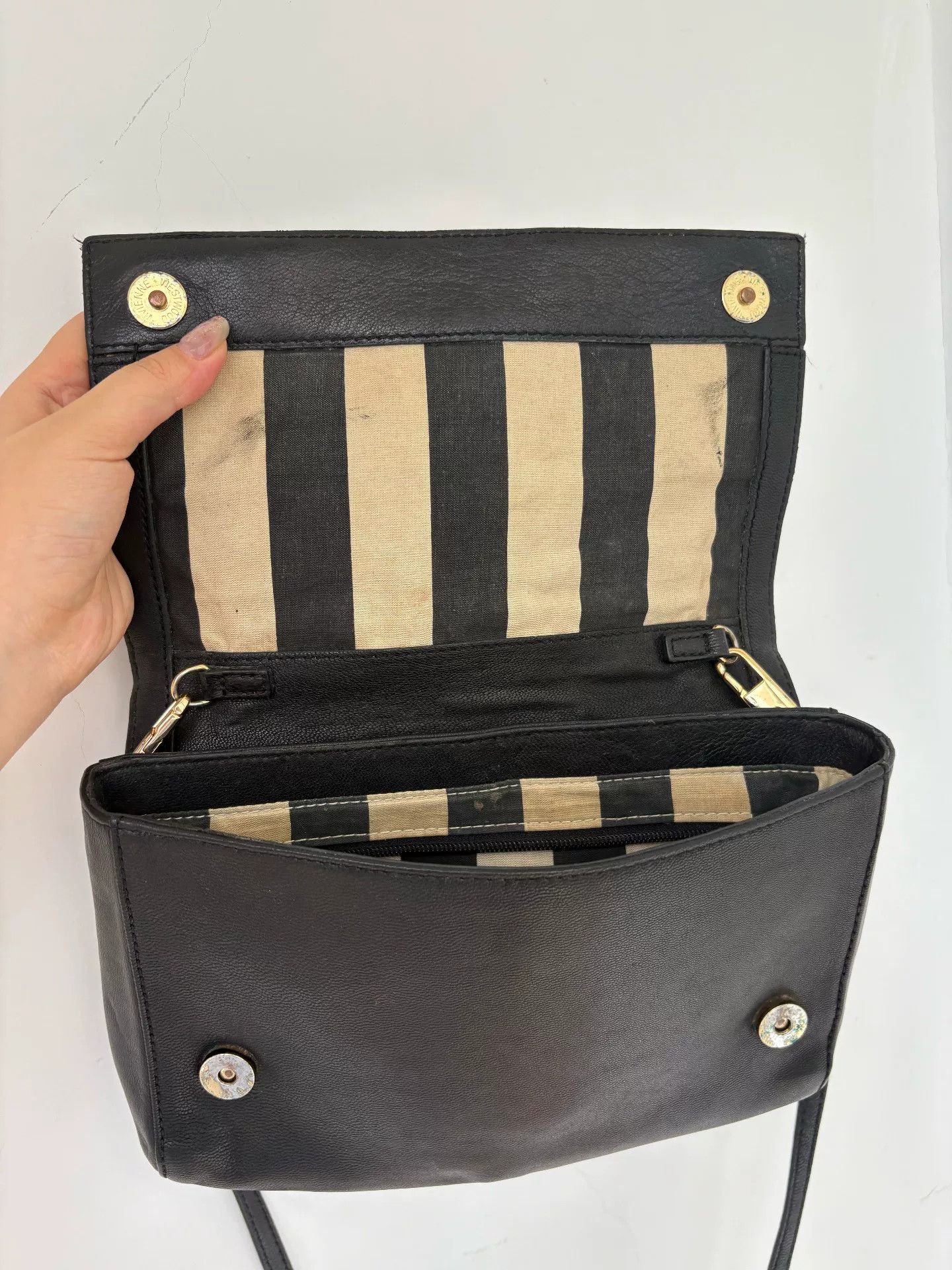 Vivienne Westwood Vivienne Westwood Black Leather Bag Size ONE SIZE - 8 Thumbnail