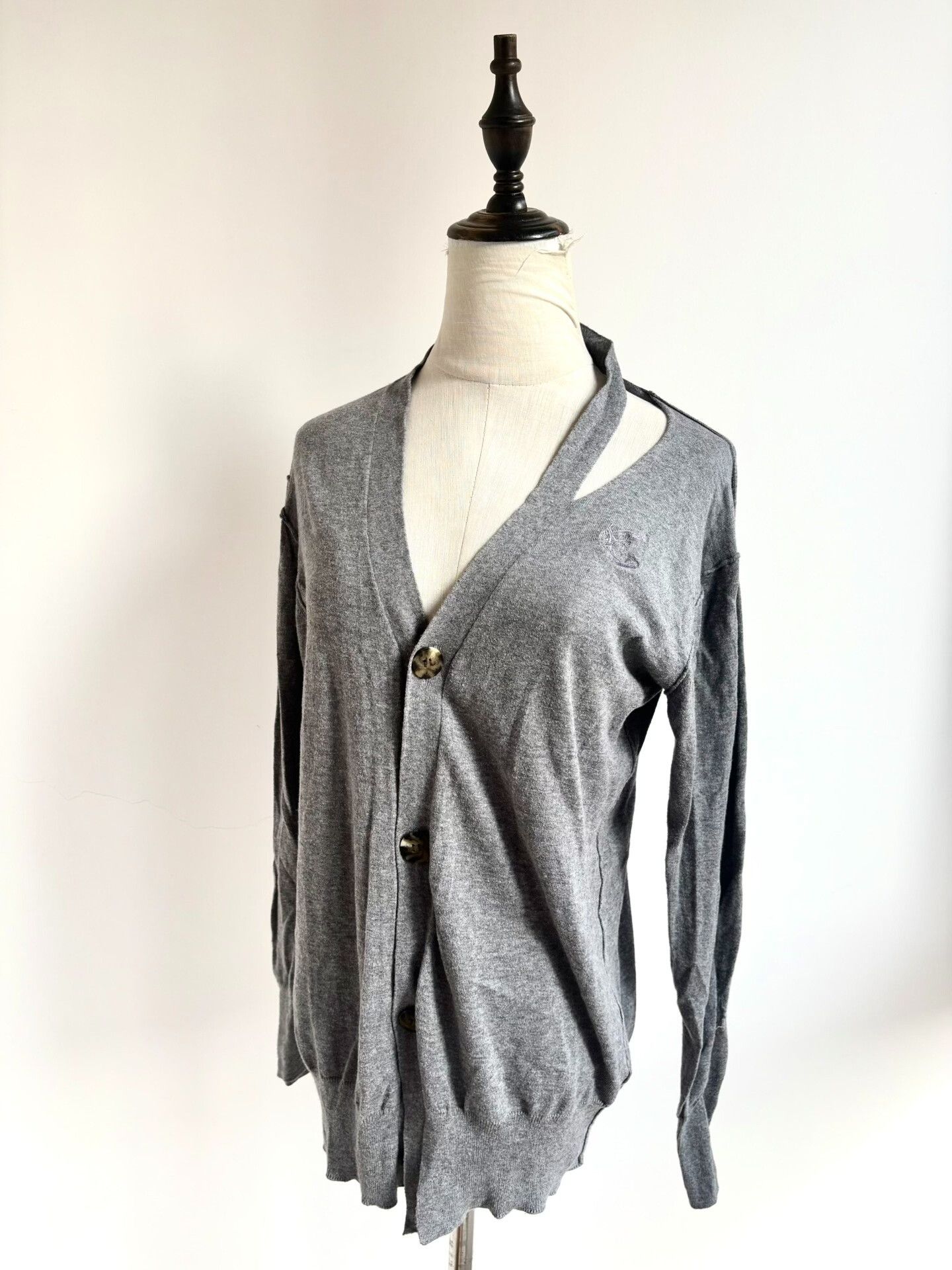 Vivienne Westwood Vivienne Westwood Gray Knit Sweater Size XS / US 0-2 / IT 36-38 - 2 Thumbnail