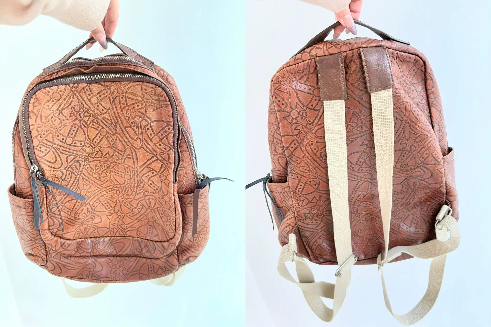 Vivienne Westwood Vivienne Westwood Brown Saturn Backpack Size ONE SIZE - 6 Thumbnail