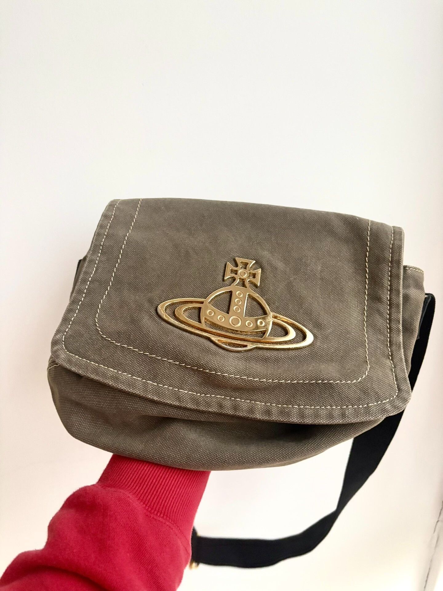 Vivienne Westwood Vivienne Westwood Olive Green Canvas Bag Size ONE SIZE - 4 Thumbnail