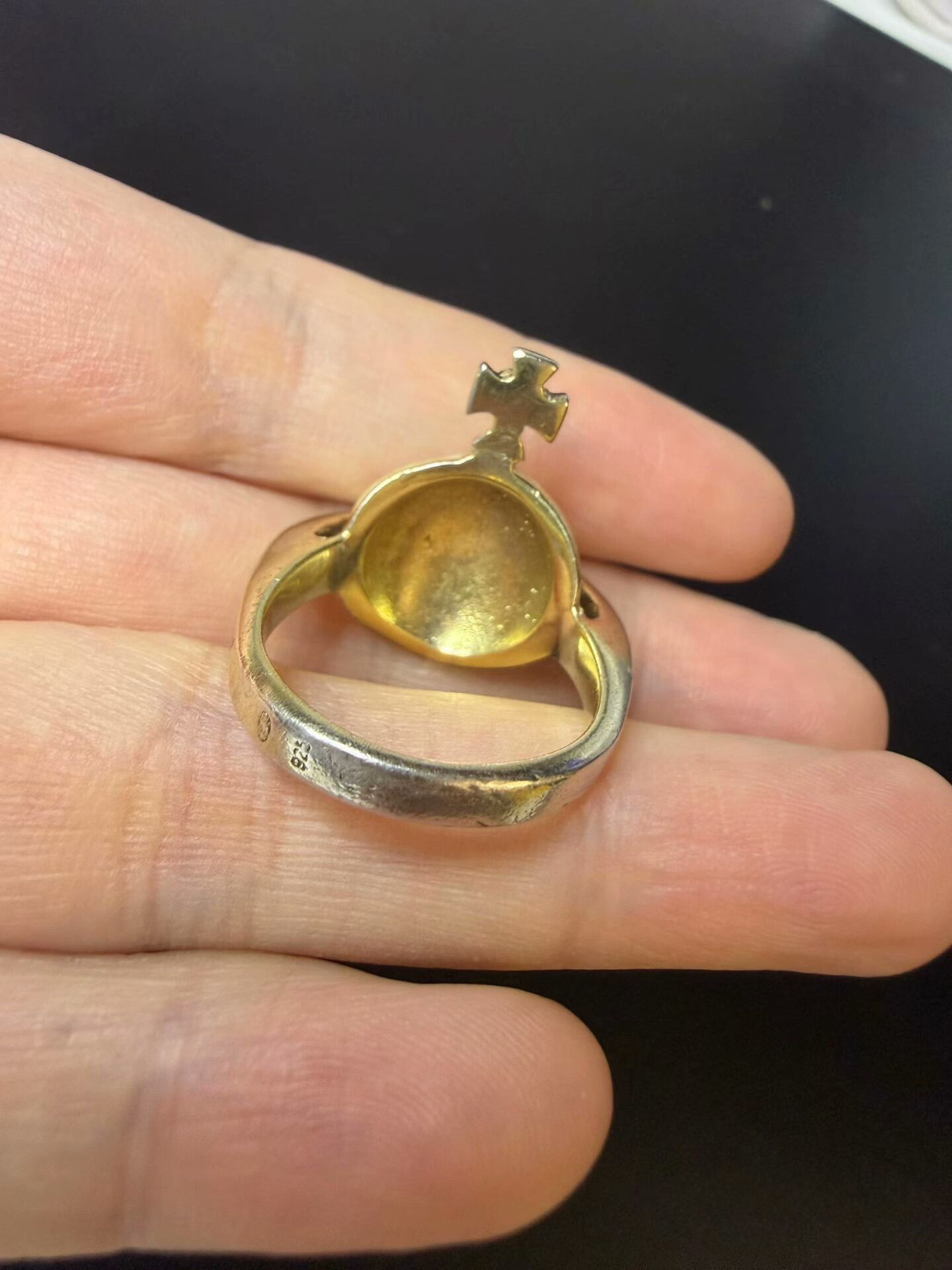 Vivienne Westwood Vivienne Westwood Saturn Pearl Ring Size ONE SIZE - 4 Thumbnail
